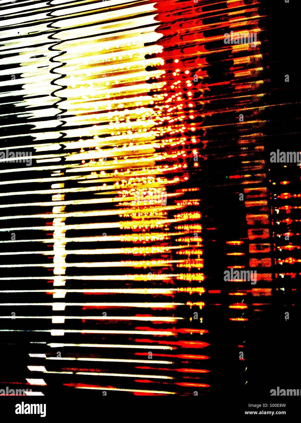 Lights shining through a textured window - Smartphone Captured Stock Image Lights shining through a textured window - Smartphone Captured Stock Image
