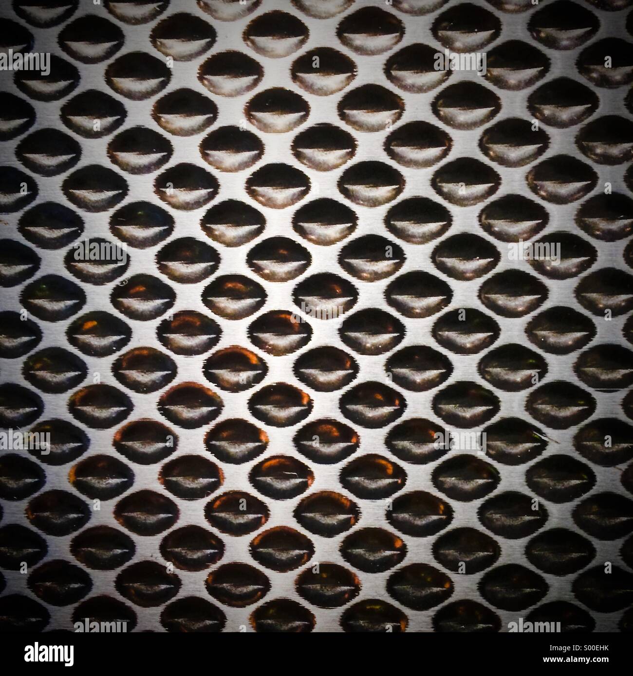 Aluminium pattern - Smartphone Captured Stock Image
