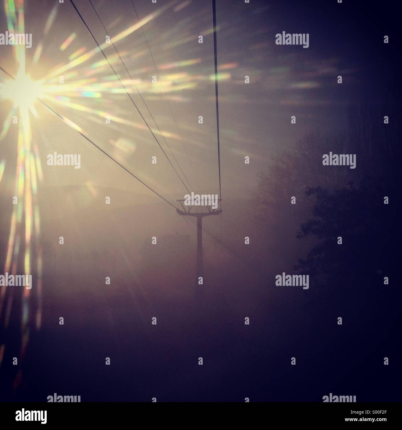 Sun explosion - Smartphone Captured Stock Image