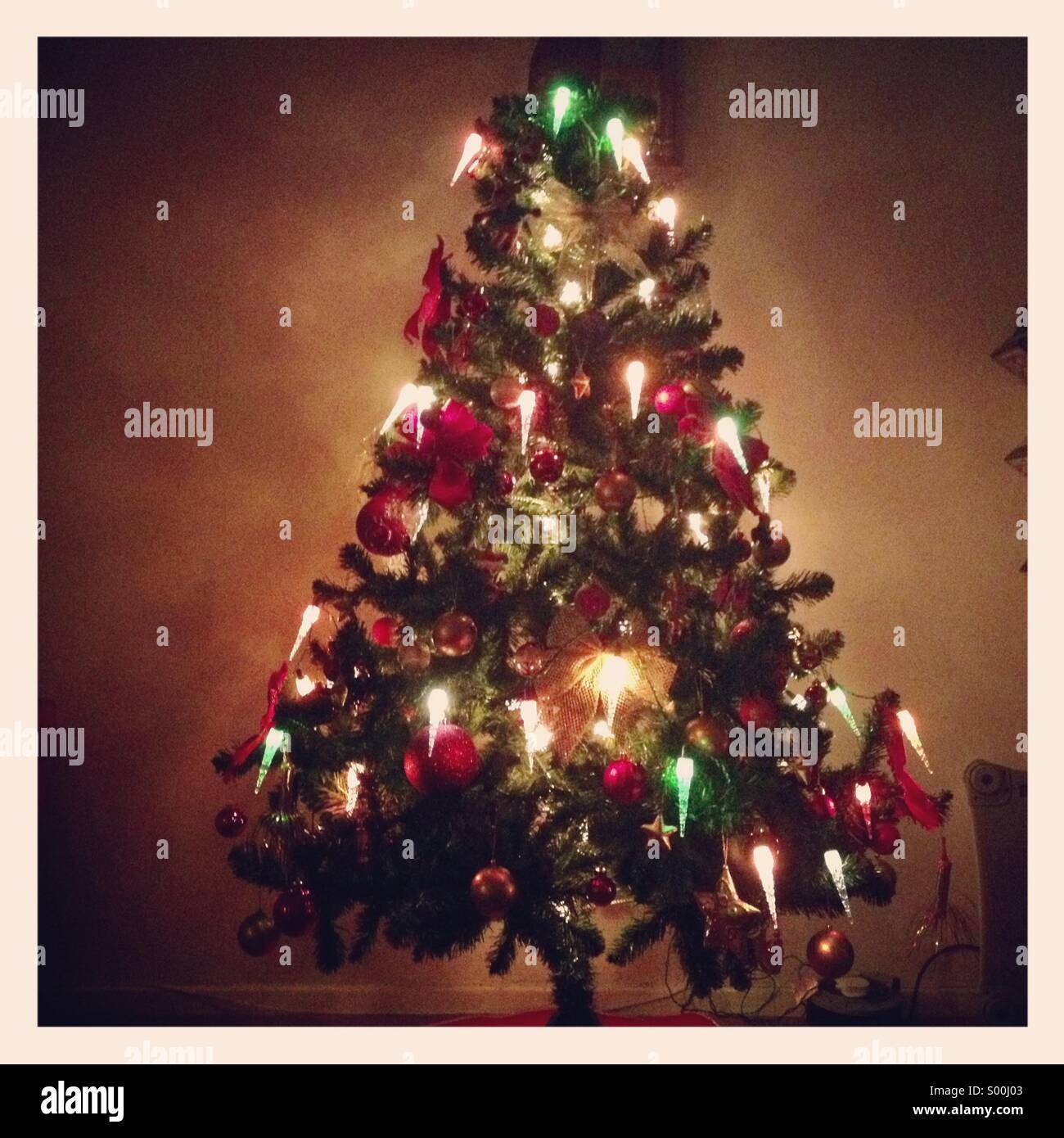 Christmas tree - Smartphone Captured Stock Image