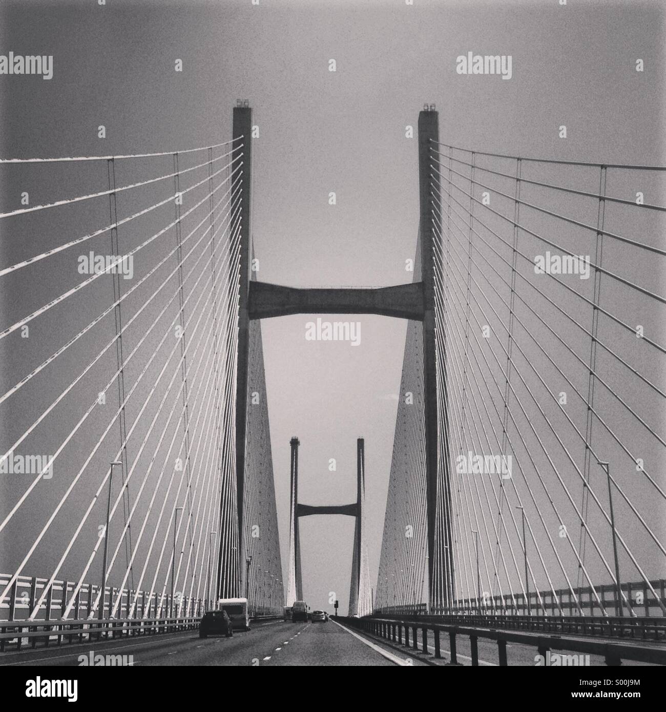 The Severn Bridge, connecting England and South Wales Stock Photo - Alamy 