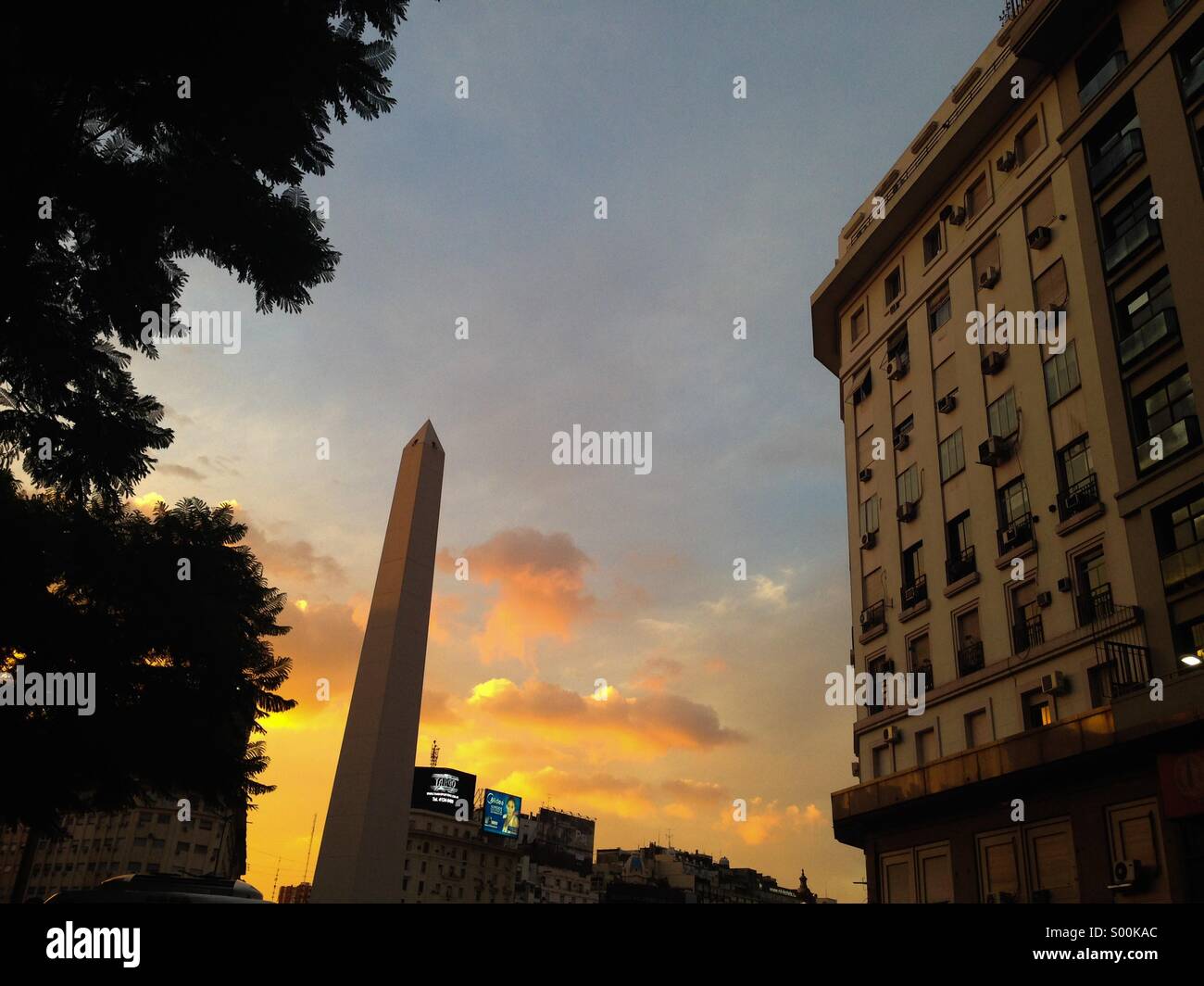 Buenos Aires Obelisk, Argentina - Smartphone Captured Stock Image