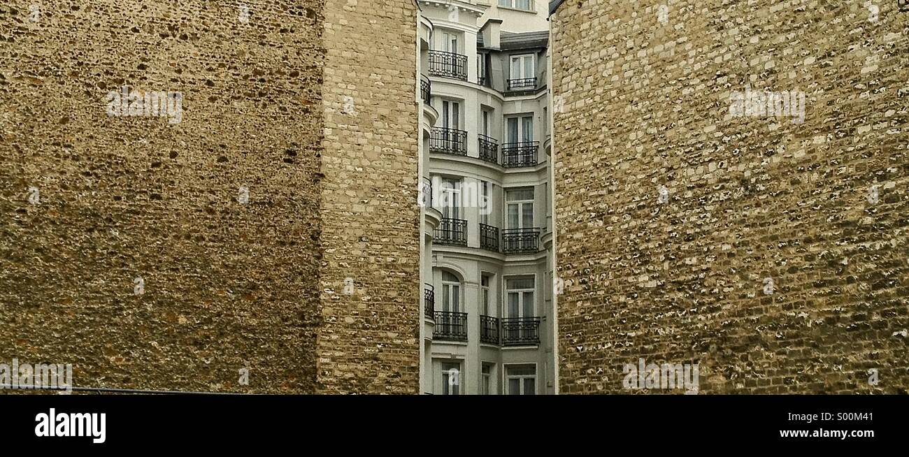 Apartment blocks in Central Paris, France. - Smartphone Captured Stock Image