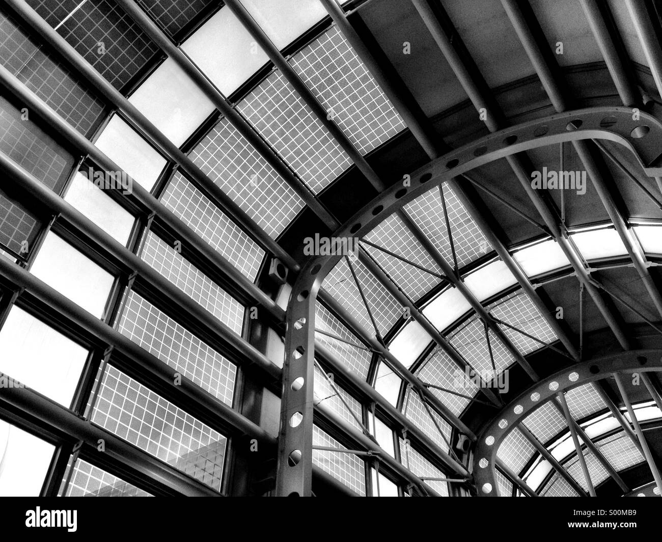 The ceiling of O'Hare Airport in Chicago, Illinois. Stock Photo