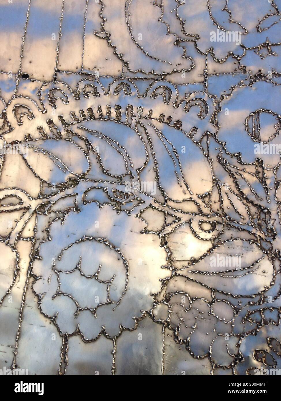 Metalwork, Art, Flowers Stock Photo Alamy