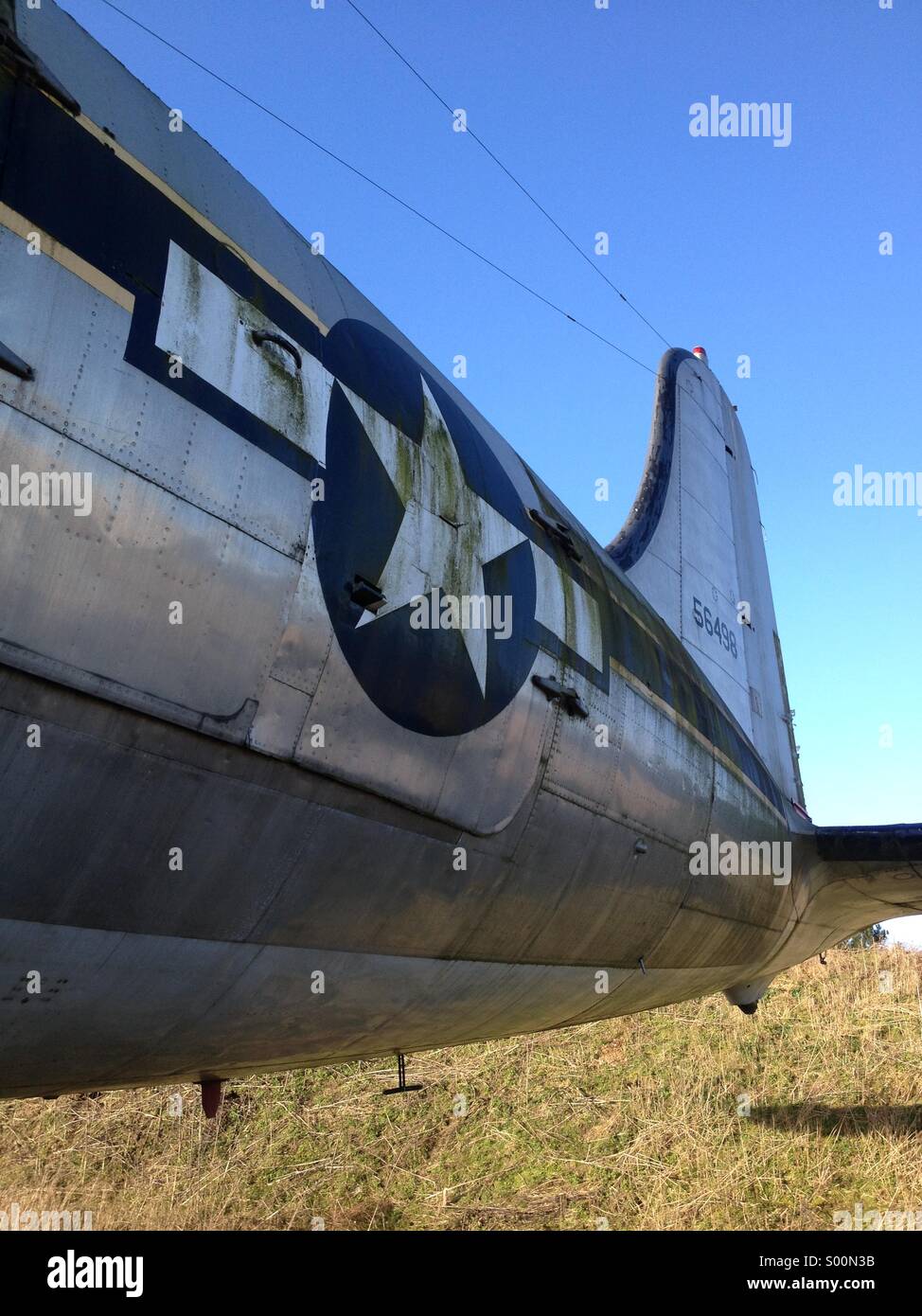 US Air Force star on a DC4 - Smartphone Captured Stock Image