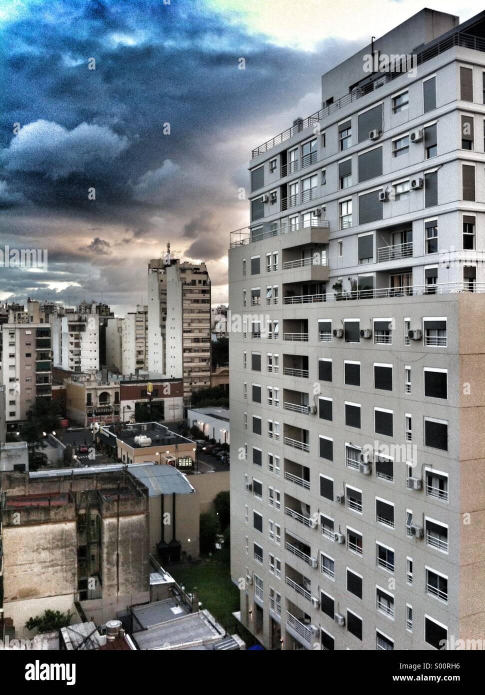Buildings in the Palermo neighborhood in Buenos Aires - Smartphone Captured Stock Image