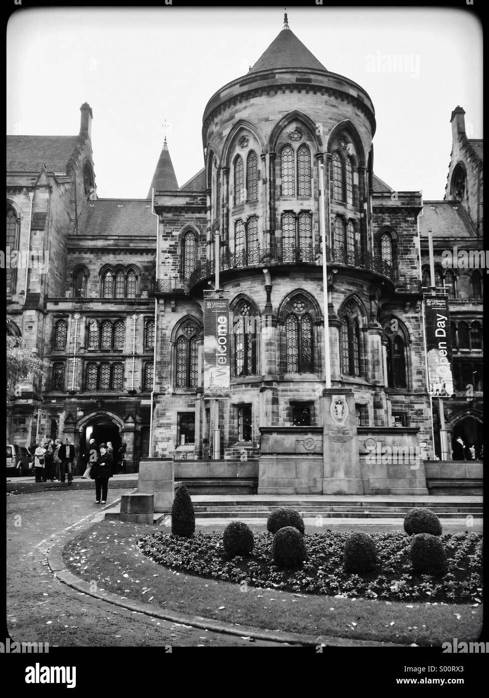 Glasgow University Buildings Stock Photo