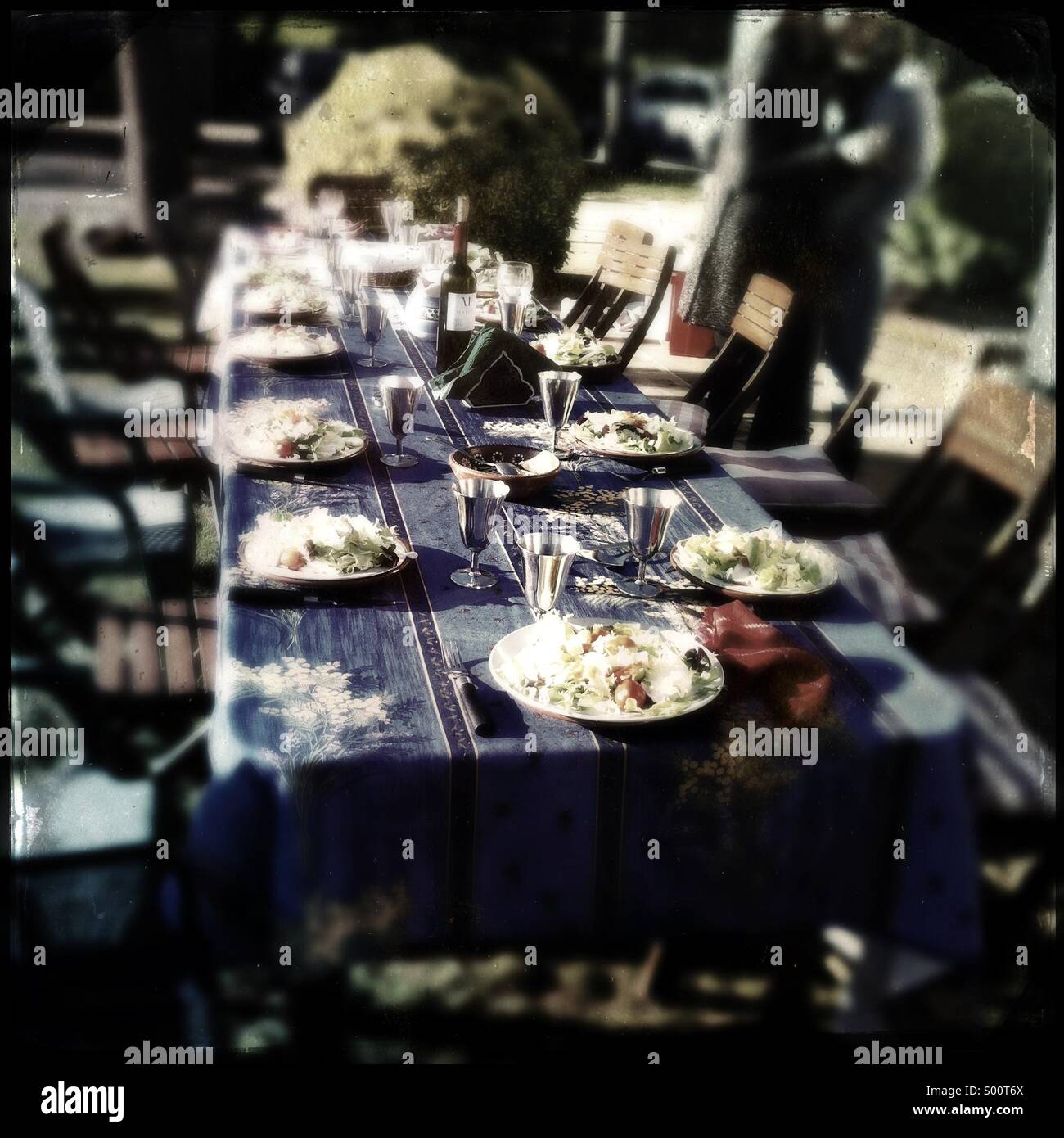 Family celebration table. - Smartphone Captured Stock Image