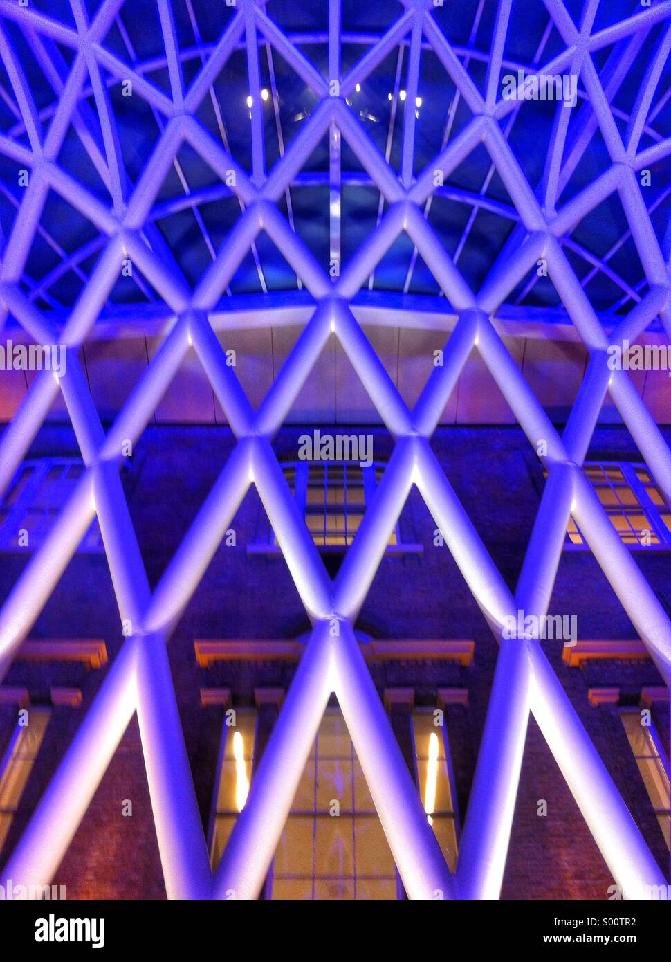 Kings Cross Station London at night - Smartphone Captured Stock Image
