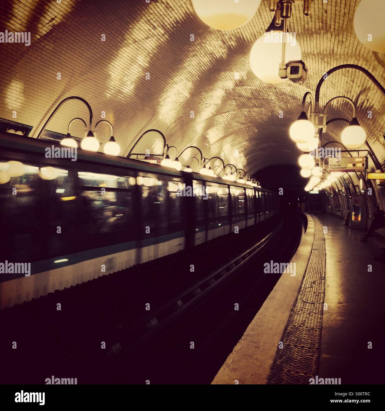 Under Paris - Smartphone Captured Stock Image