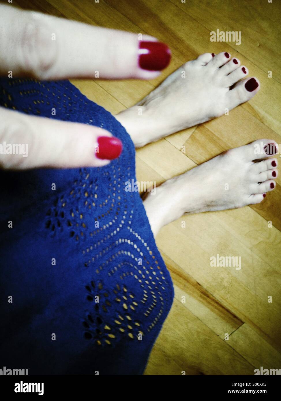 Feet and fingers Stock Photo Alamy