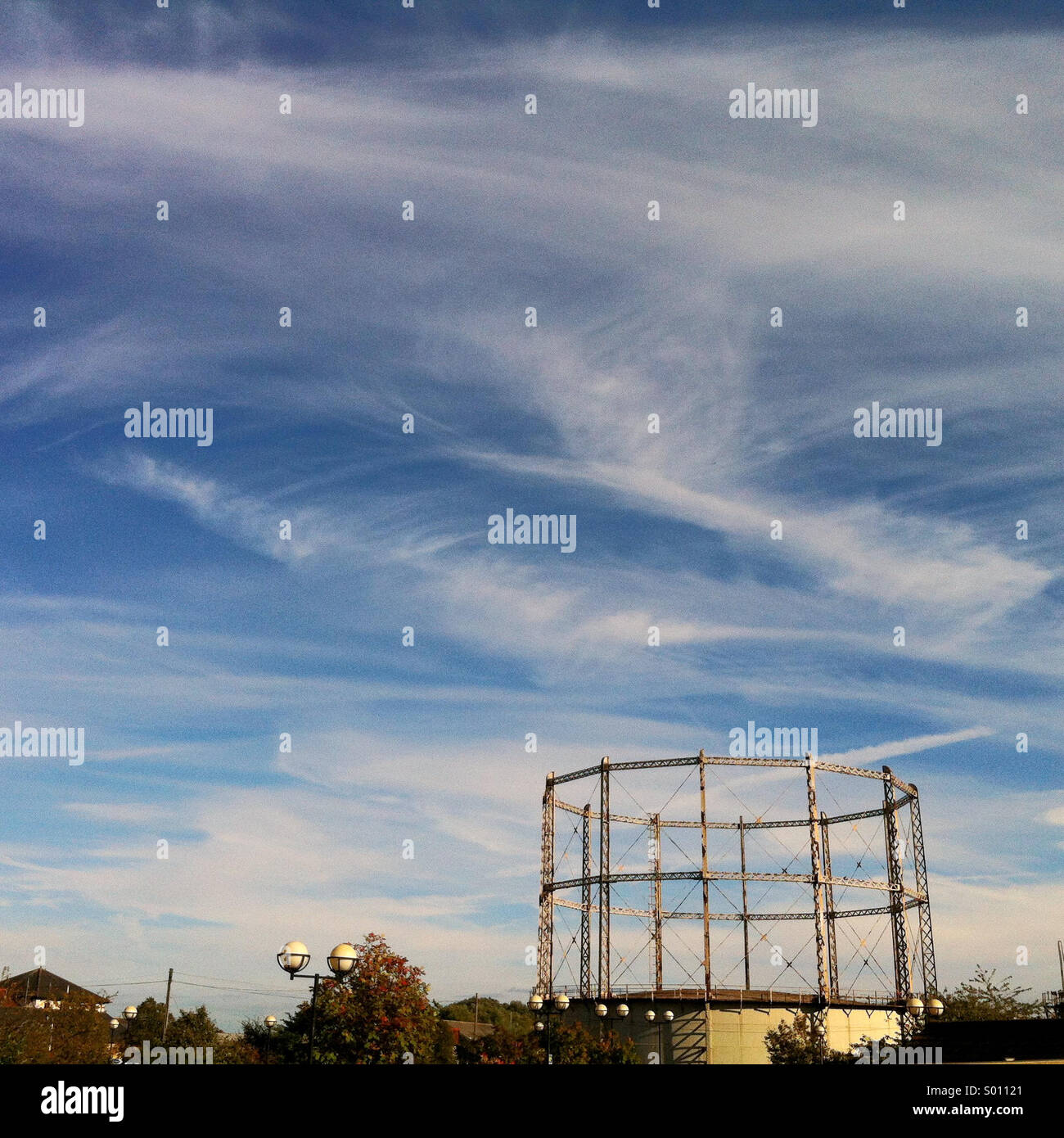 Gasometer - Smartphone Captured Stock Image