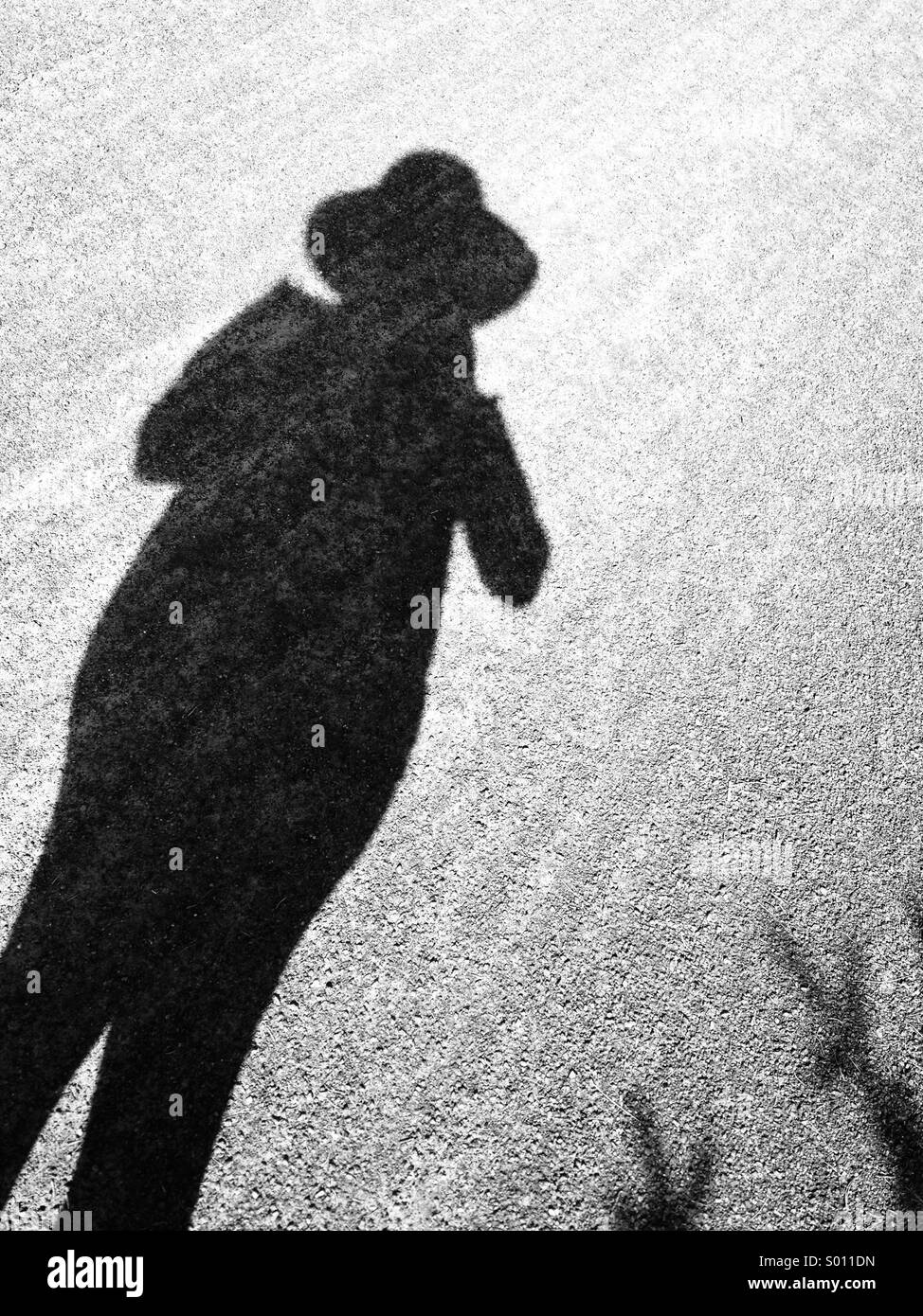 Shadow woman - Smartphone Captured Stock Image