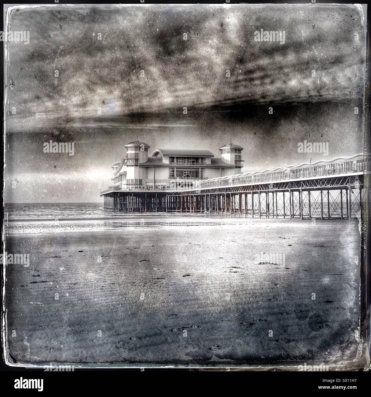 Grand pier, Weston, Somerset - Smartphone Captured Stock Image