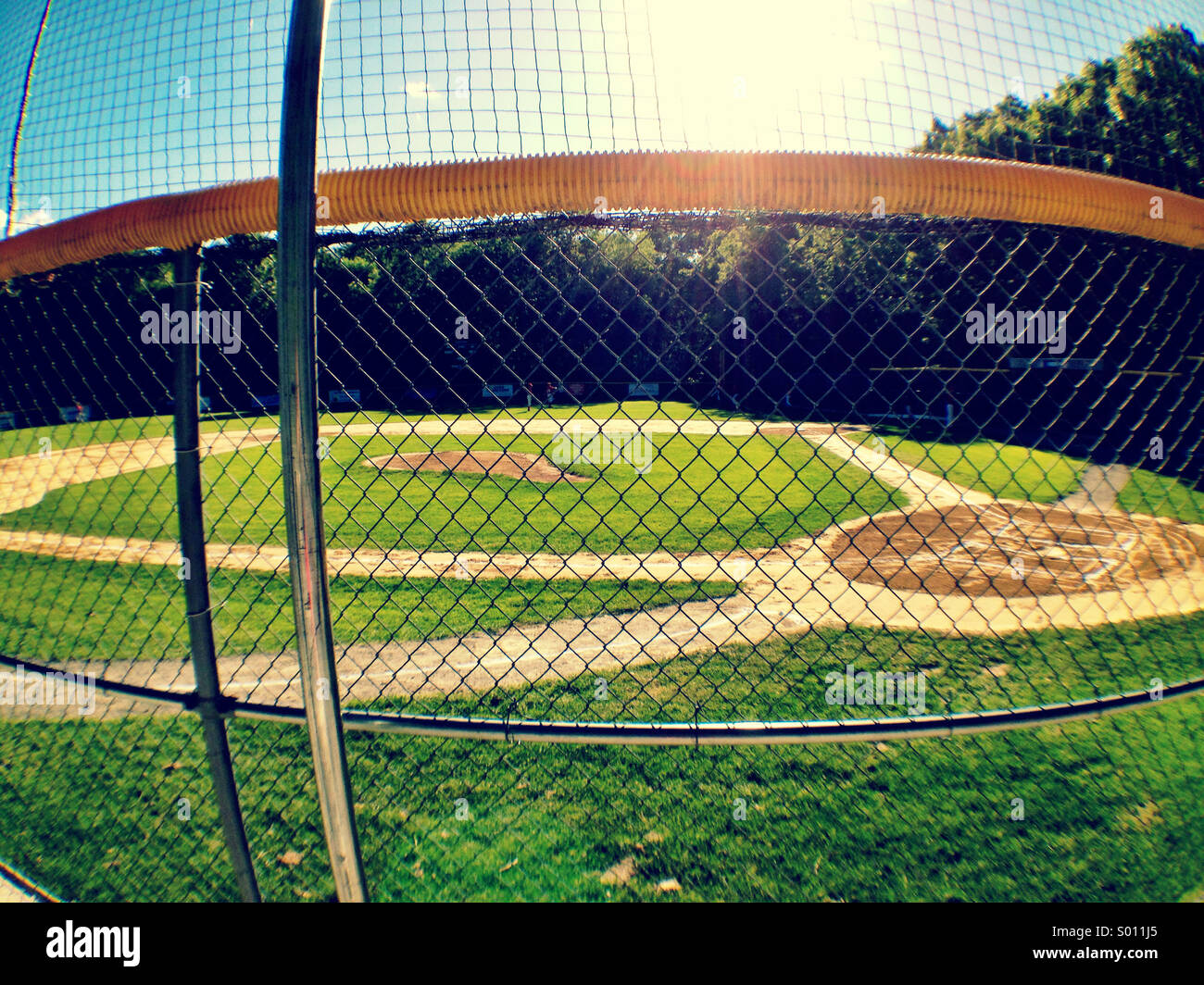 Youth baseball field. - Smartphone Captured Stock Image