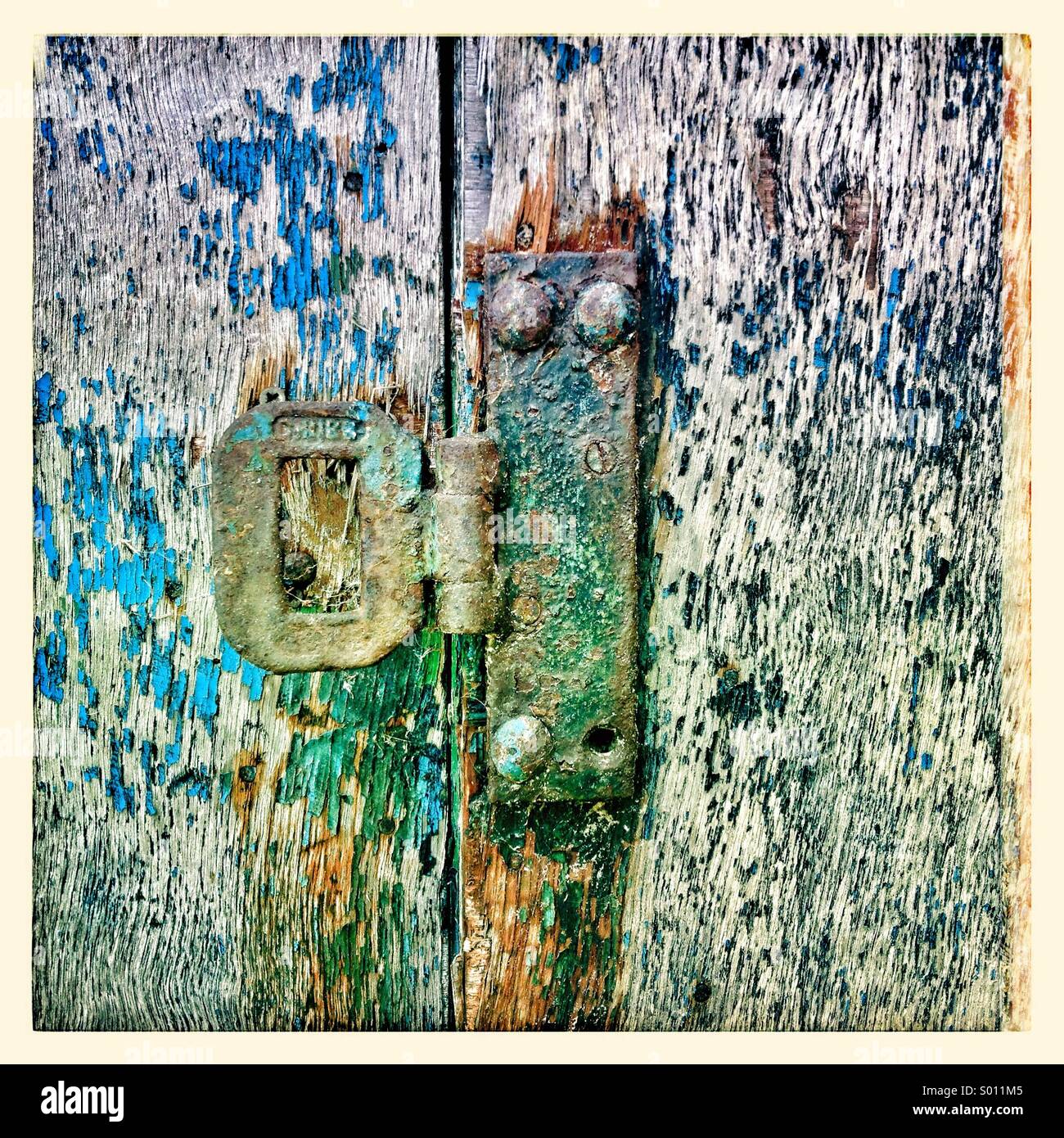 Hinge and lock Stock Photo Alamy