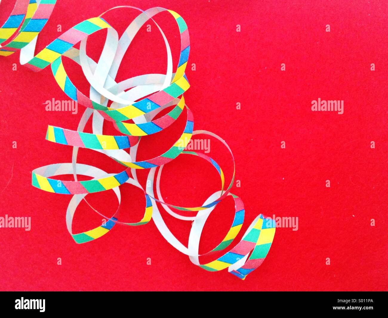 Party streamers Stock Photo Alamy