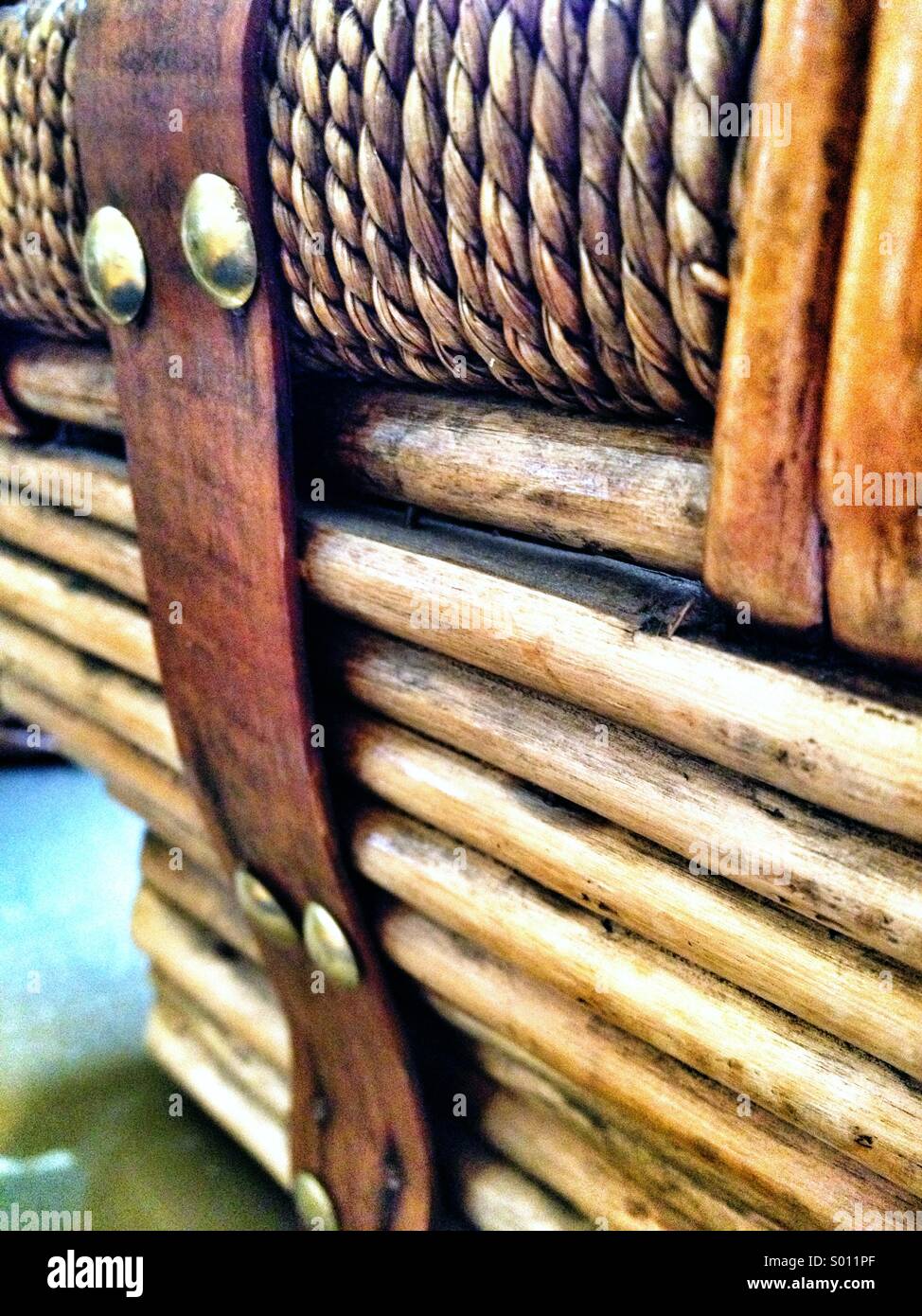 Details of a basket - Smartphone Captured Stock Image