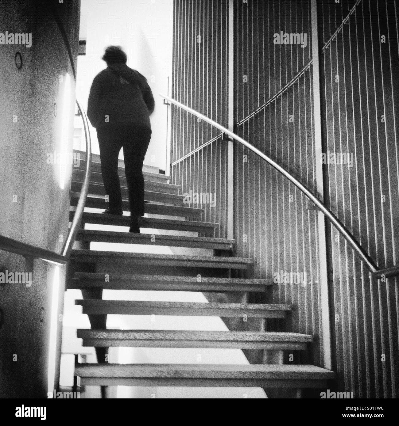 Walking up stairs Stock Photo Alamy