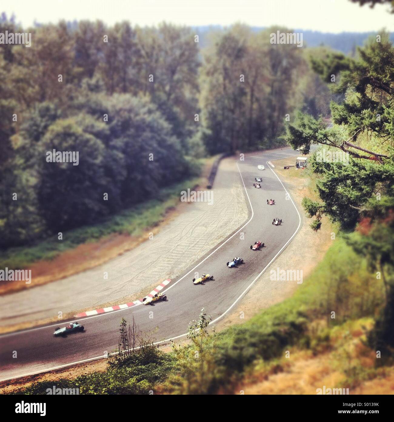 Open wheel vintage car race, Pacific Raceway, Kent, WA Stock Photo Alamy