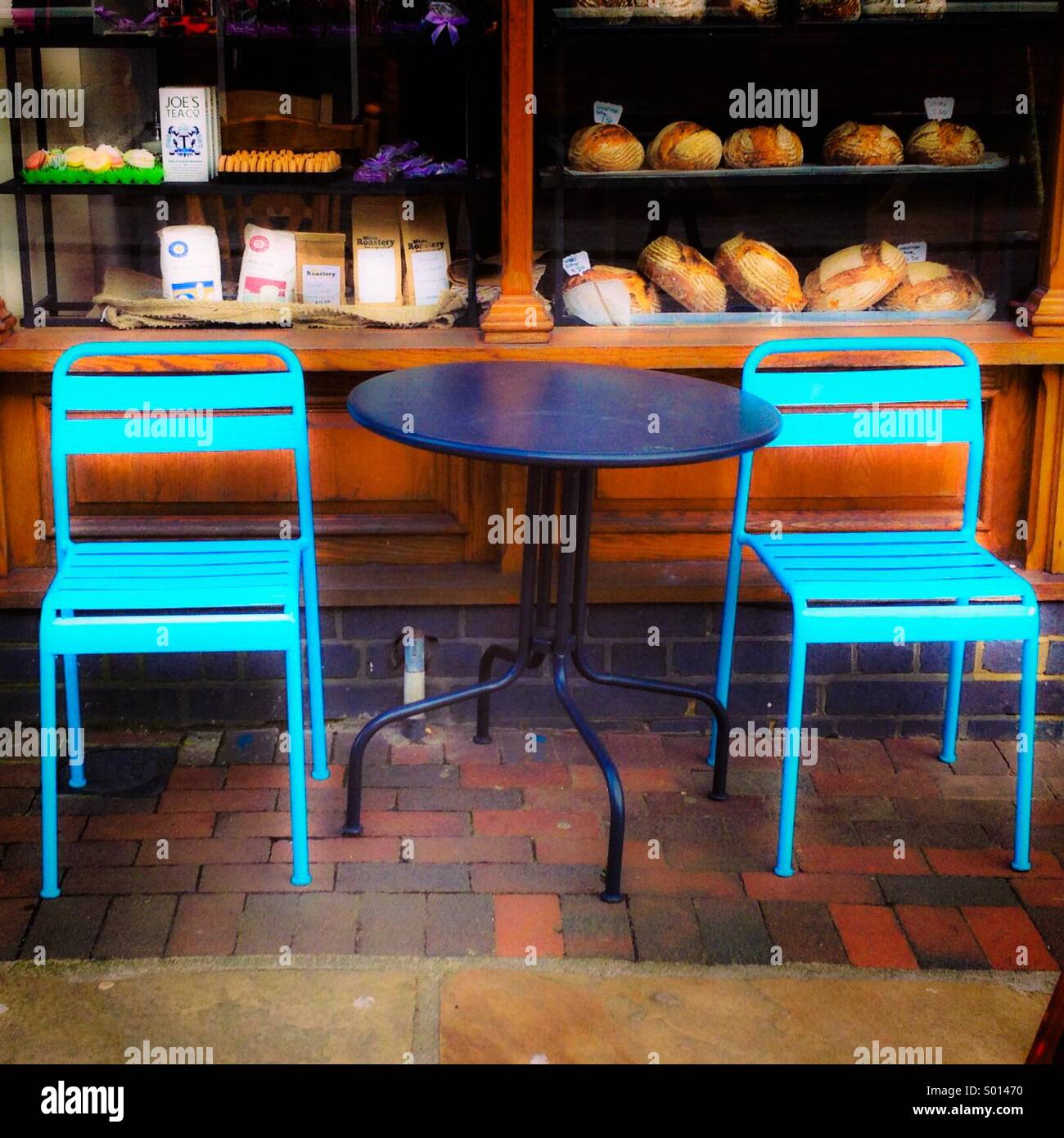 Bistro Table and Chairs Stock Photo Alamy