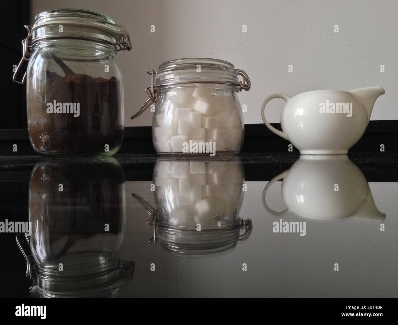 Coffee, Sugar, and Cream Stock Photo Alamy