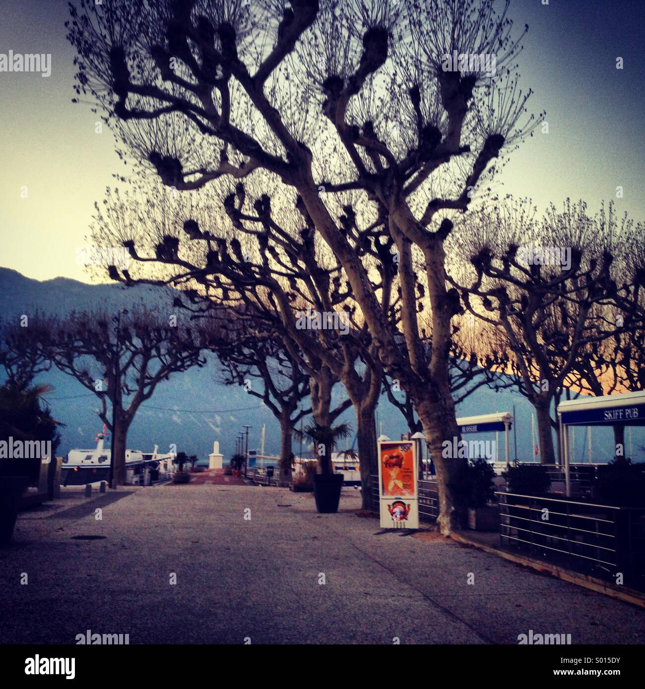 Lake Bourget - Smartphone Captured Stock Image
