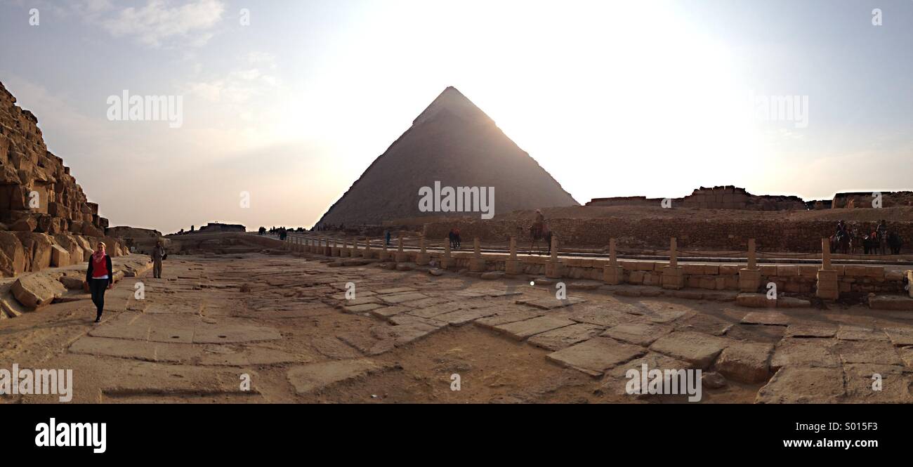 Egypt. The Pyramids of Giza Stock Photo