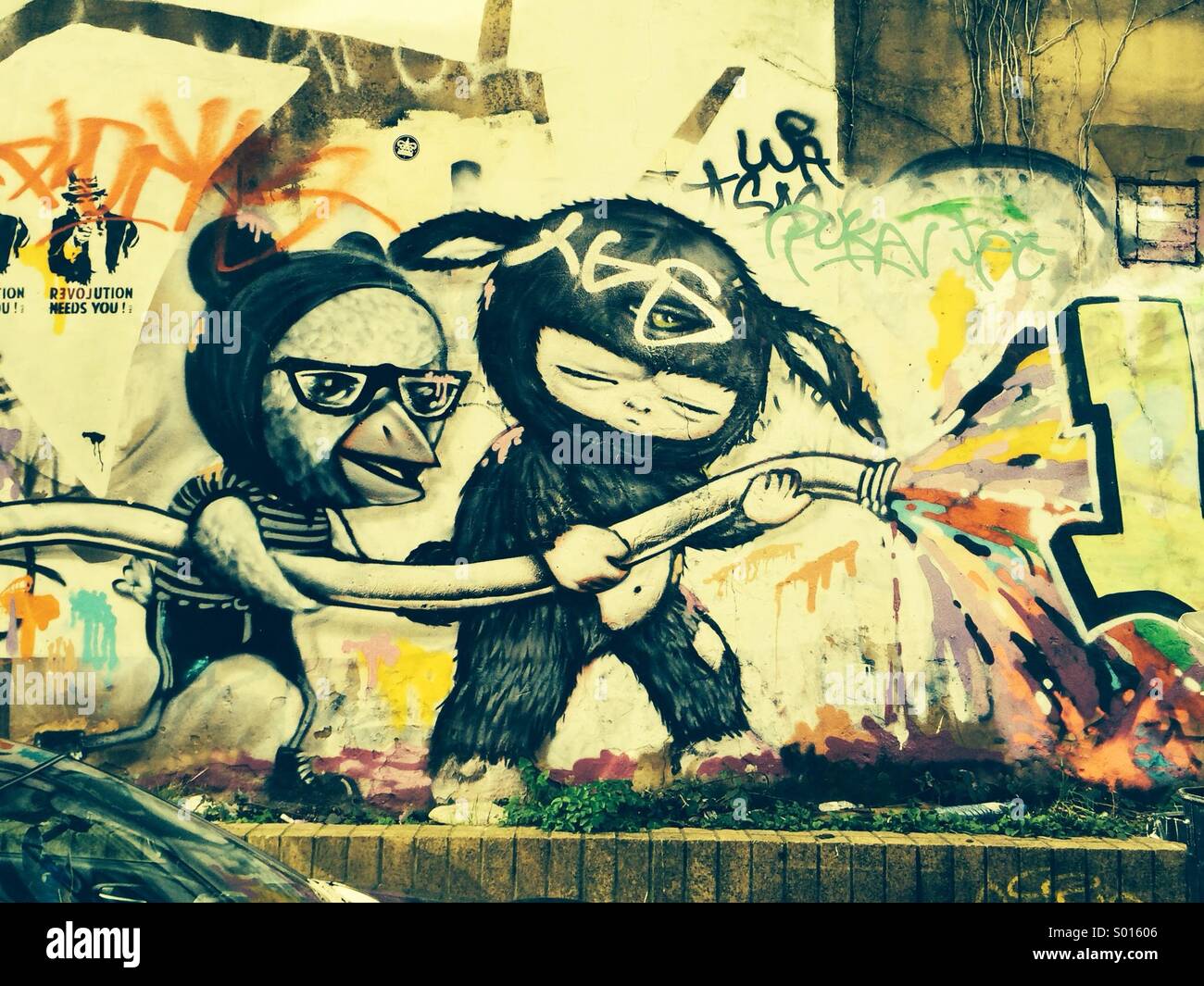 Street Art graffiti Stock Photo