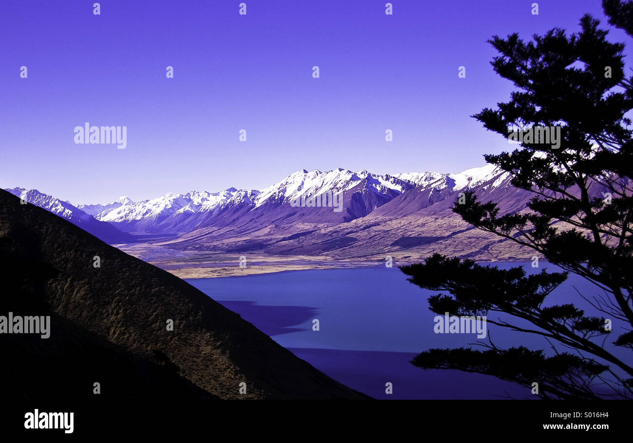 Lake Ohau, New Zealand Stock Photo - Alamy
