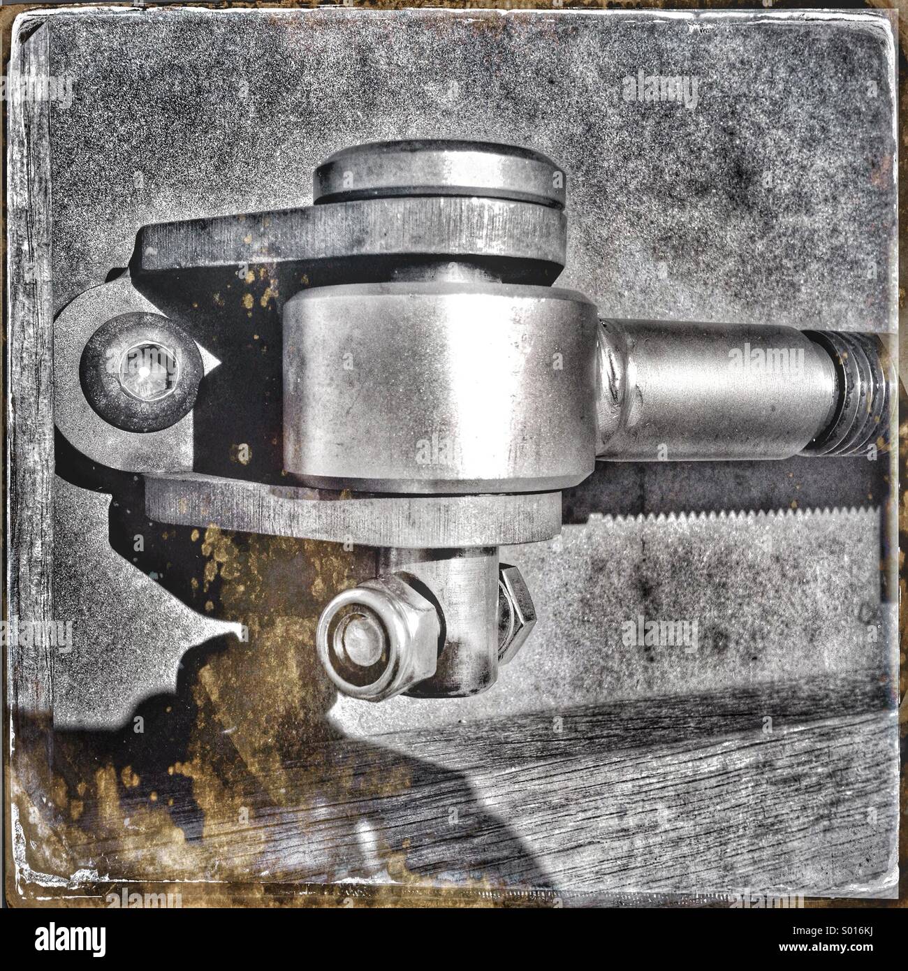 Metal hinge - Smartphone Captured Stock Image