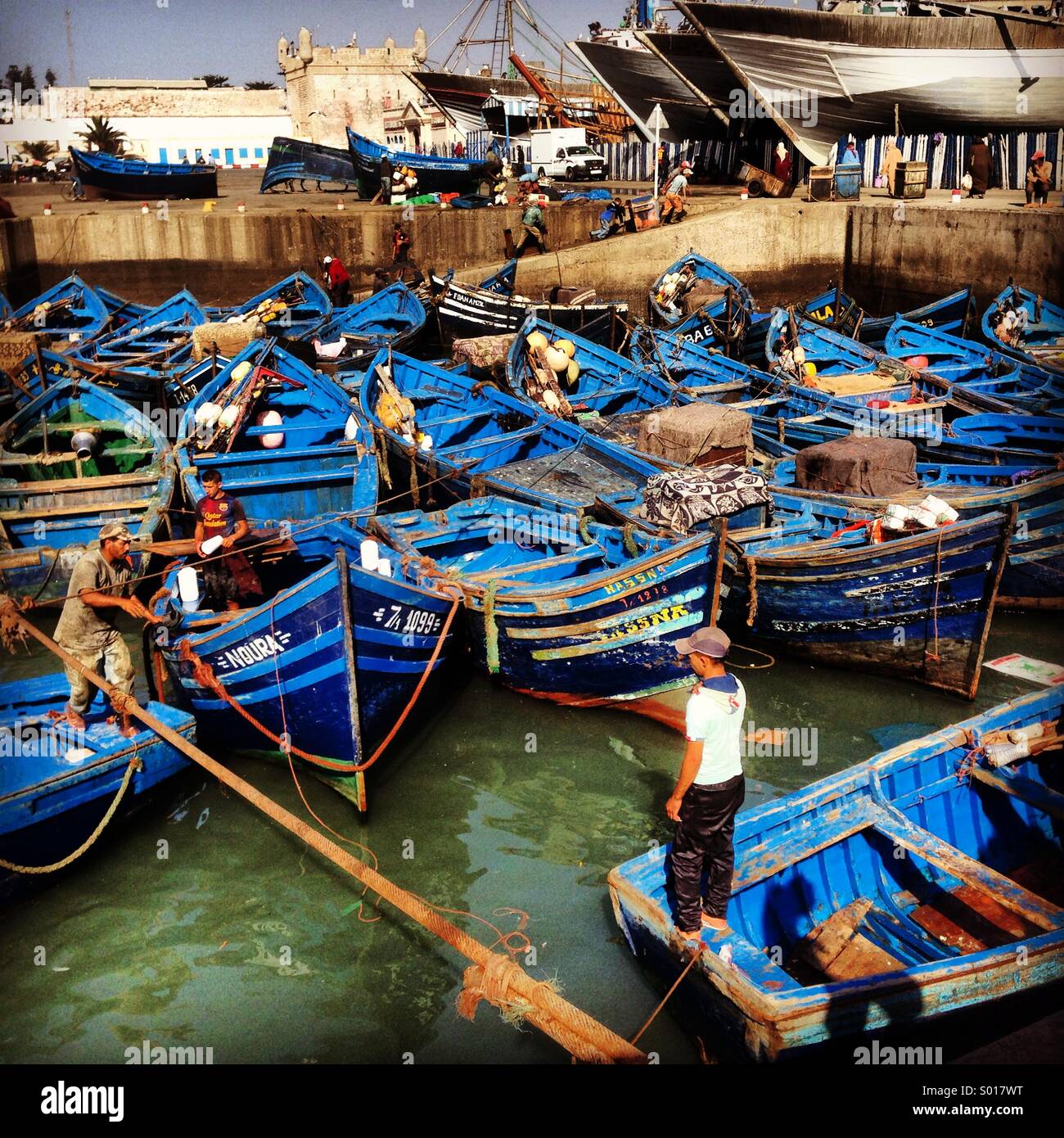 Essaouira, port, boats - Smartphone Captured Stock Image