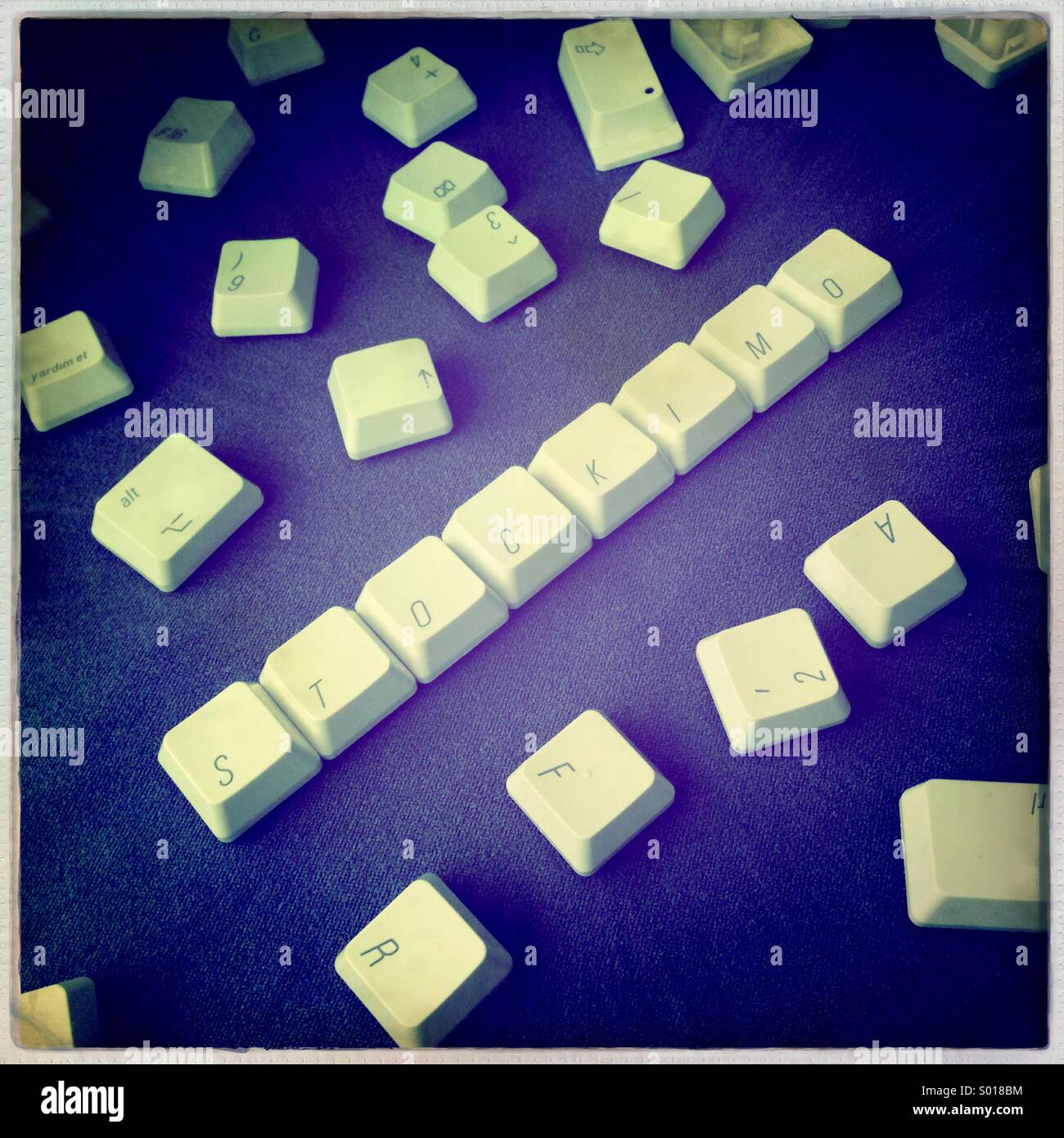 Stockimo keyboard keys - Smartphone Captured Stock Image