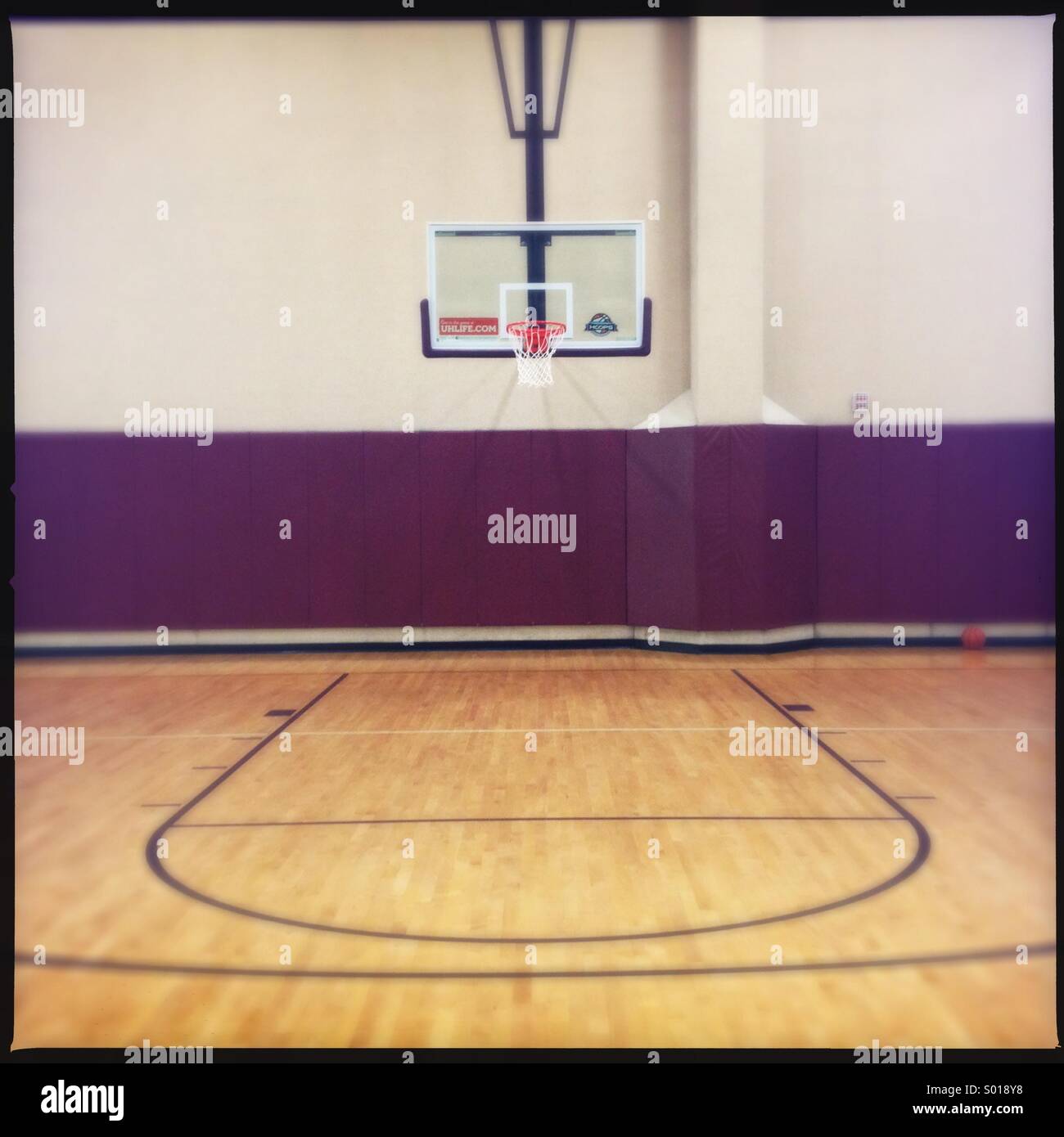Empty Basketball Court Spectators Spotlights Sport Stock Illustration  365084885
