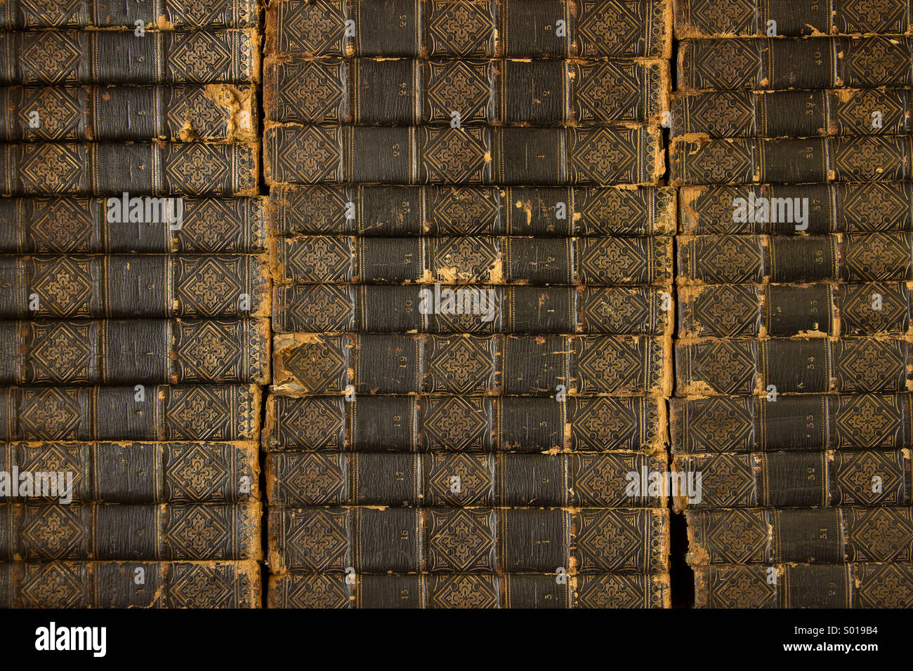 Antique old books Stock Photo