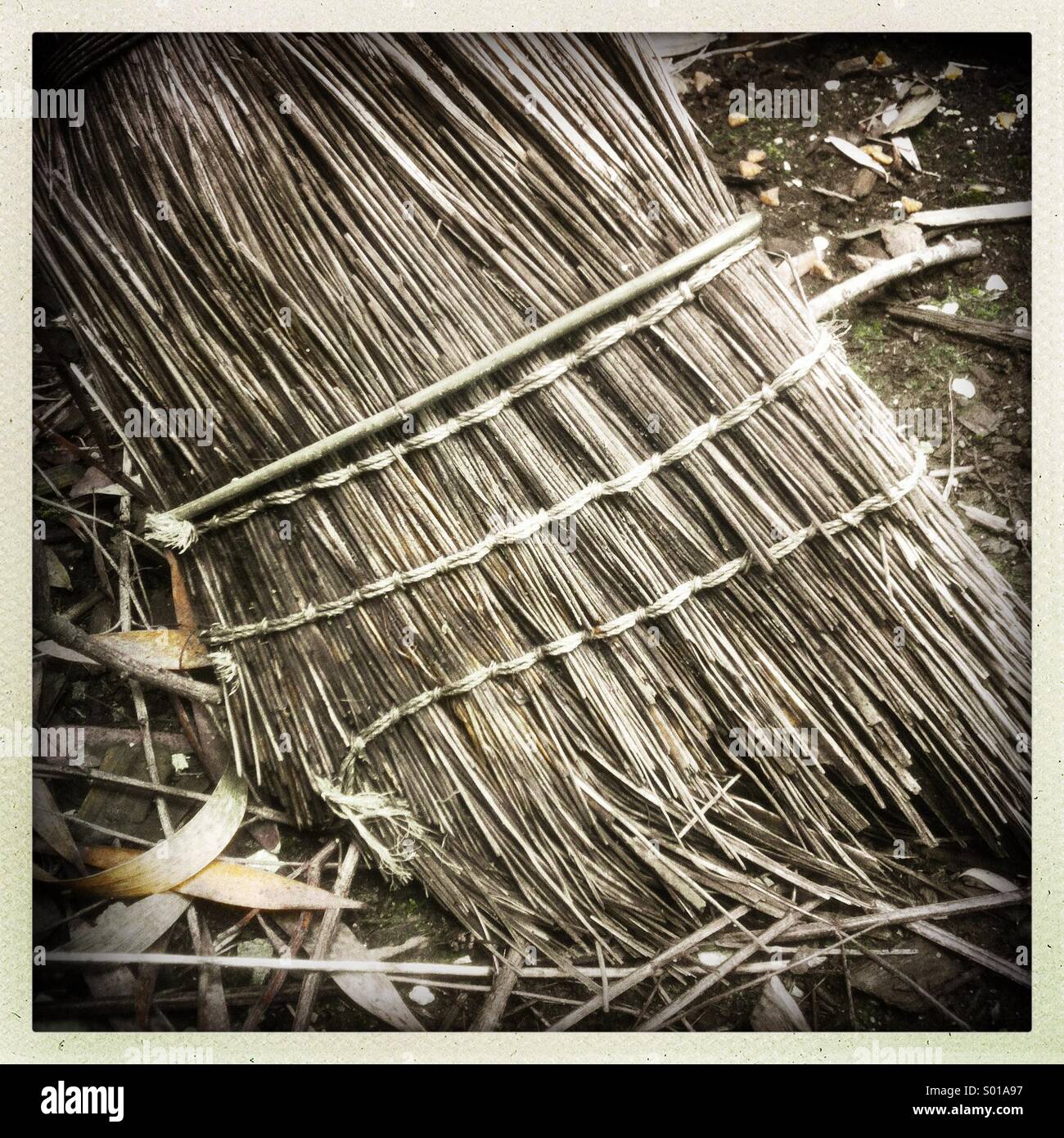 An old Broom Stock Photo - Alamy