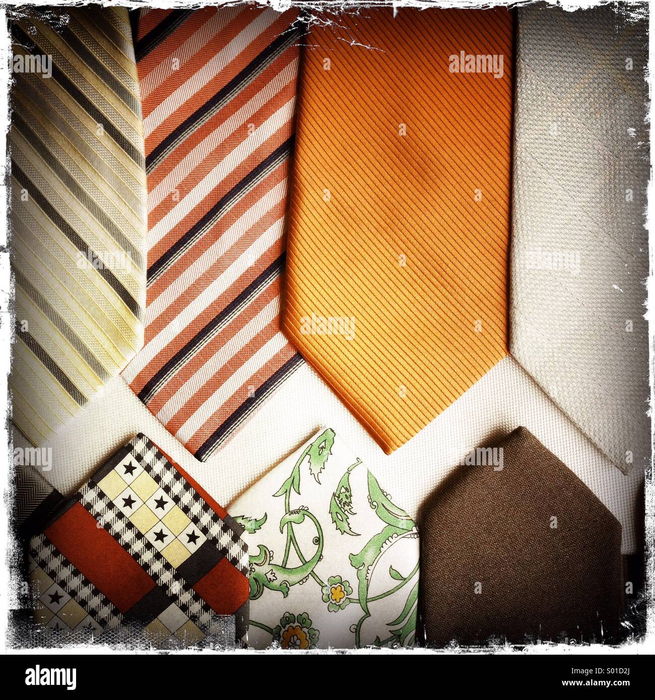 Tie collection - Smartphone Captured Stock Image