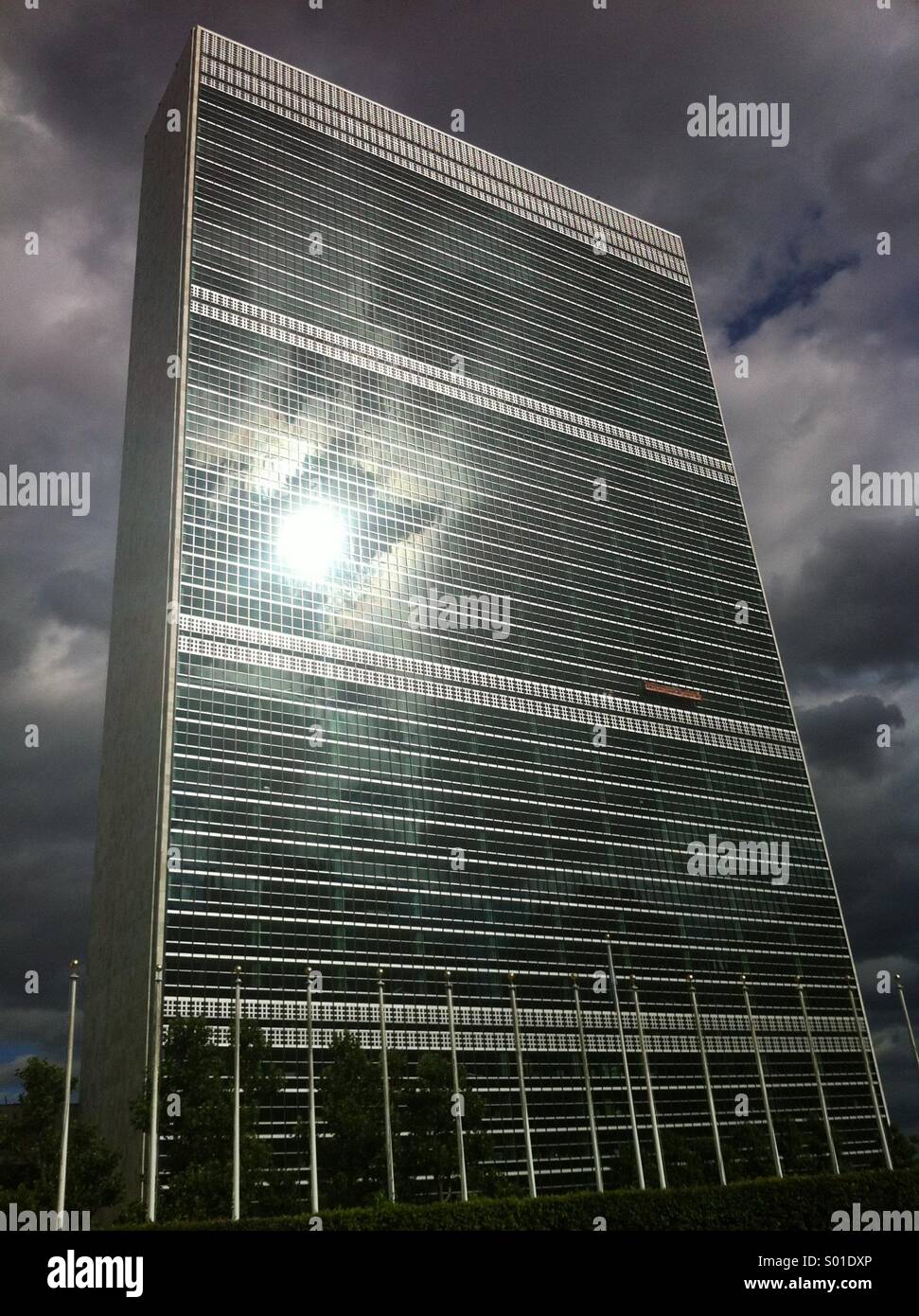 UN Headquarters, New York - Smartphone Captured Stock Image
