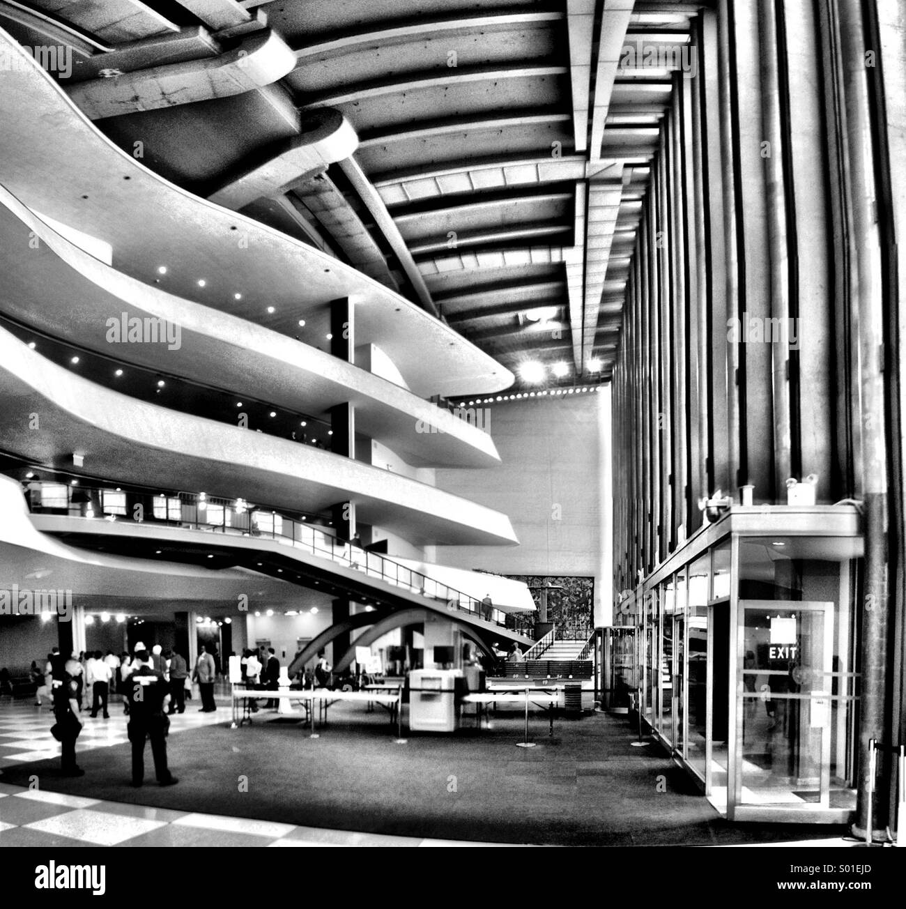 Lobby of UN General Assembly chamber, New York Stock Photo