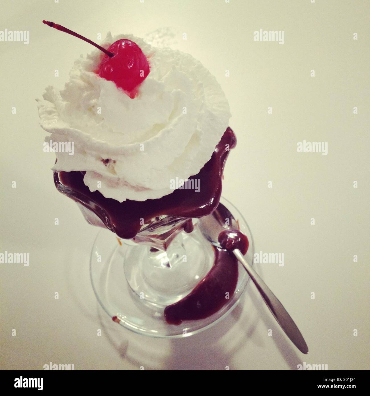 Hot Fudge Sundae Stock Photo - Alamy