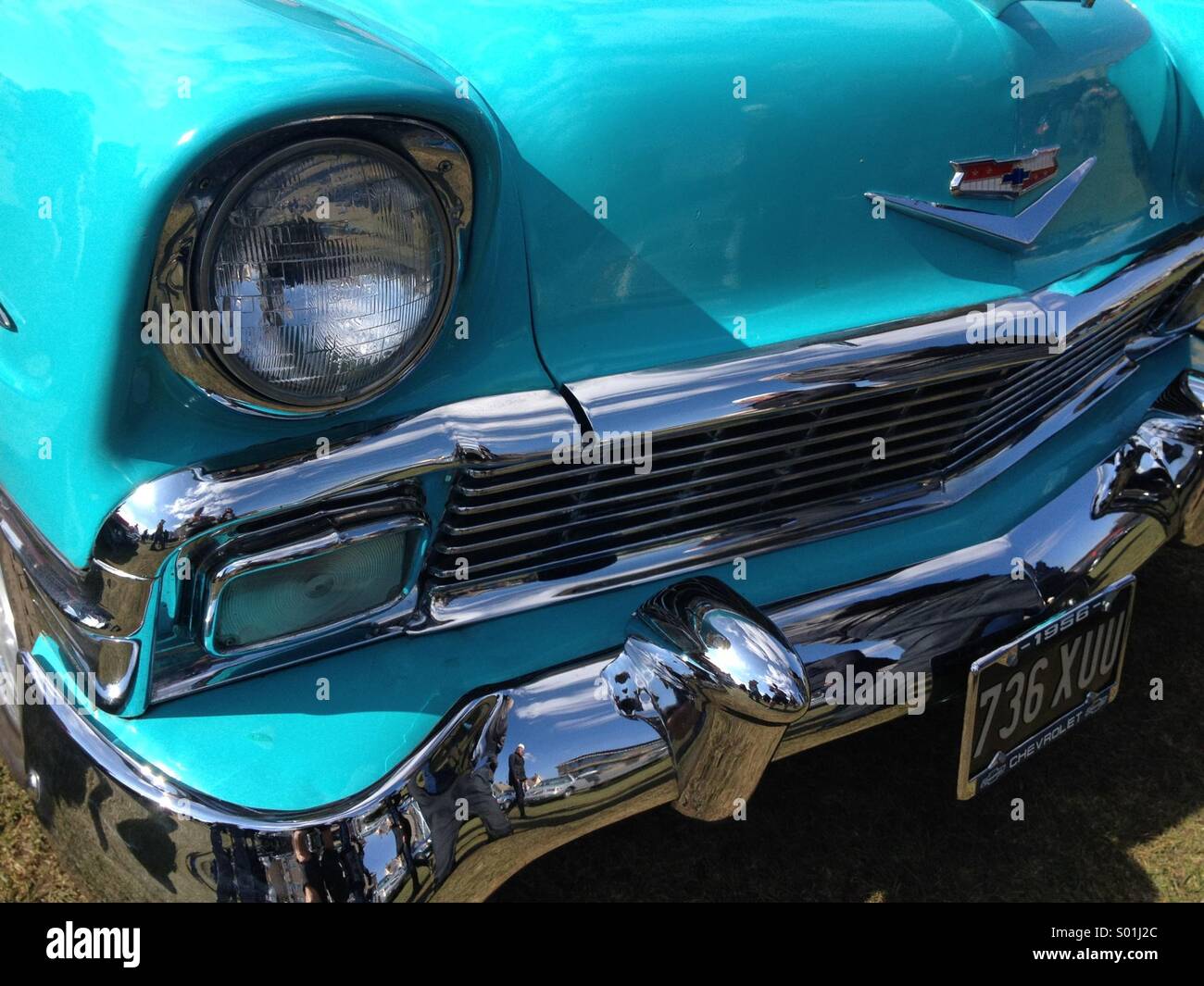 Classic 1957 Chevrolet car grille Stock Photo - Alamy