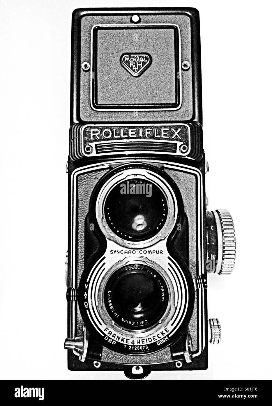 Rolleiflex T twin lens reflex camera Stock Photo