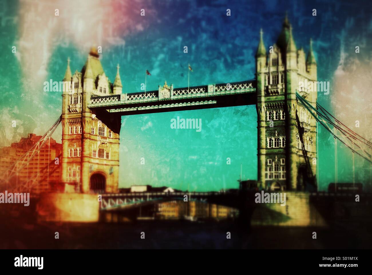 Tower Bridge in London - Smartphone Captured Stock Image