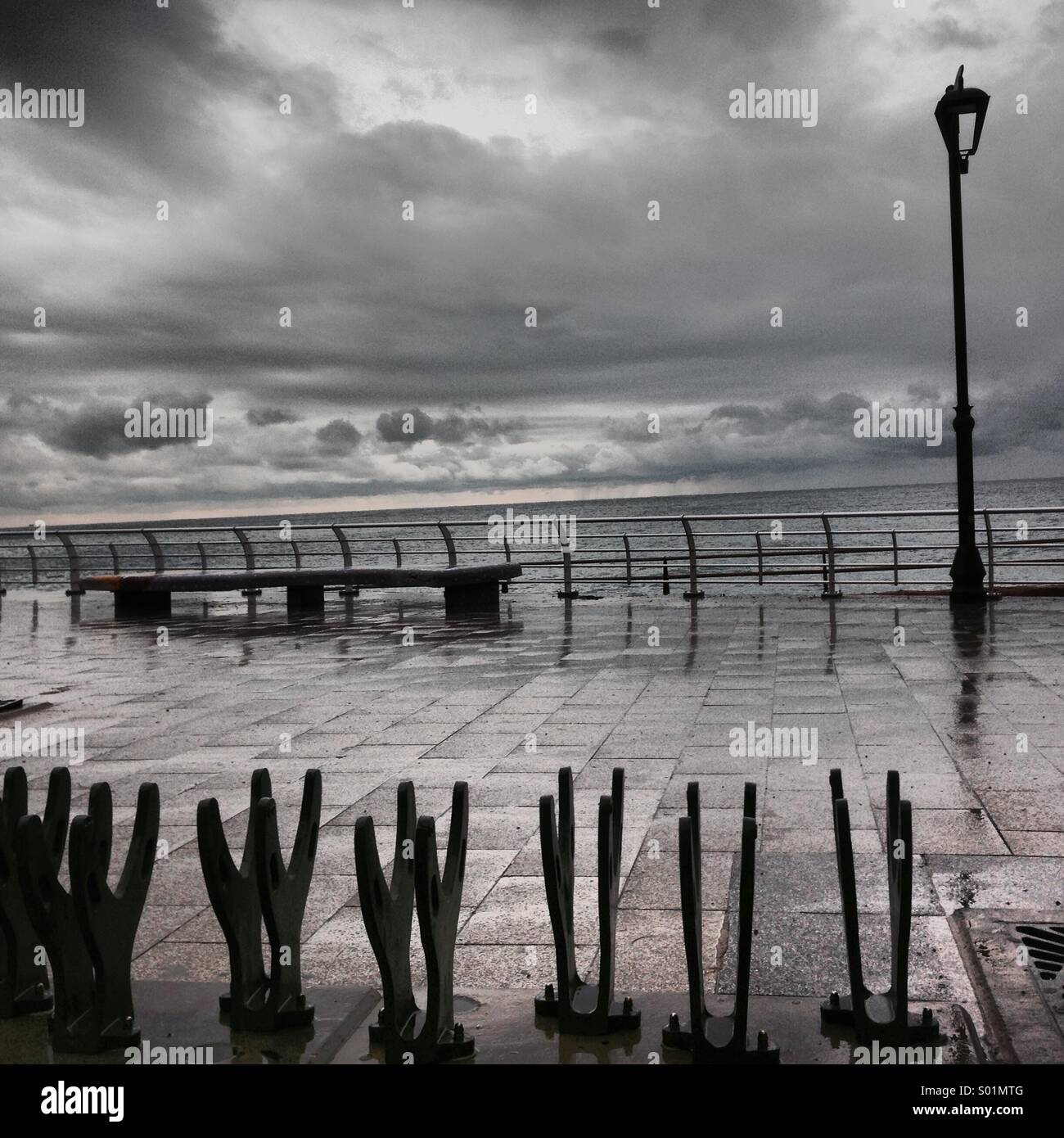 Upside banks on the coast seashore of Beirut - Lebanon Middle East - Smartphone Captured Stock Image