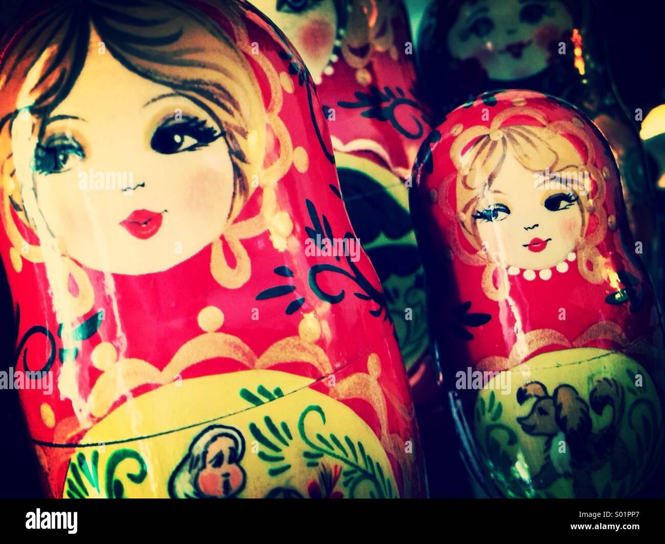 Hand painted russian dolls hires stock photography and images Alamy