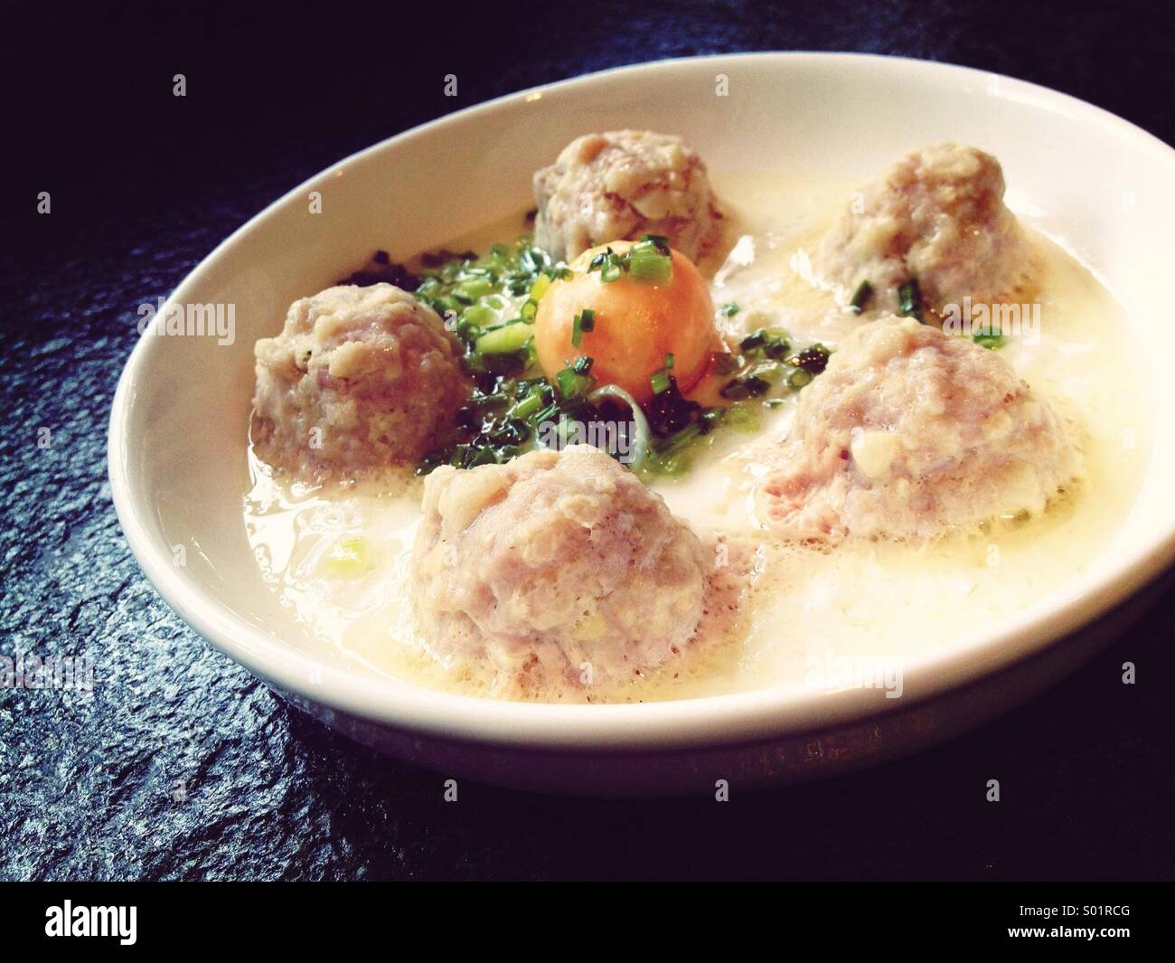 Chinese steamed meat ball Stock Photo