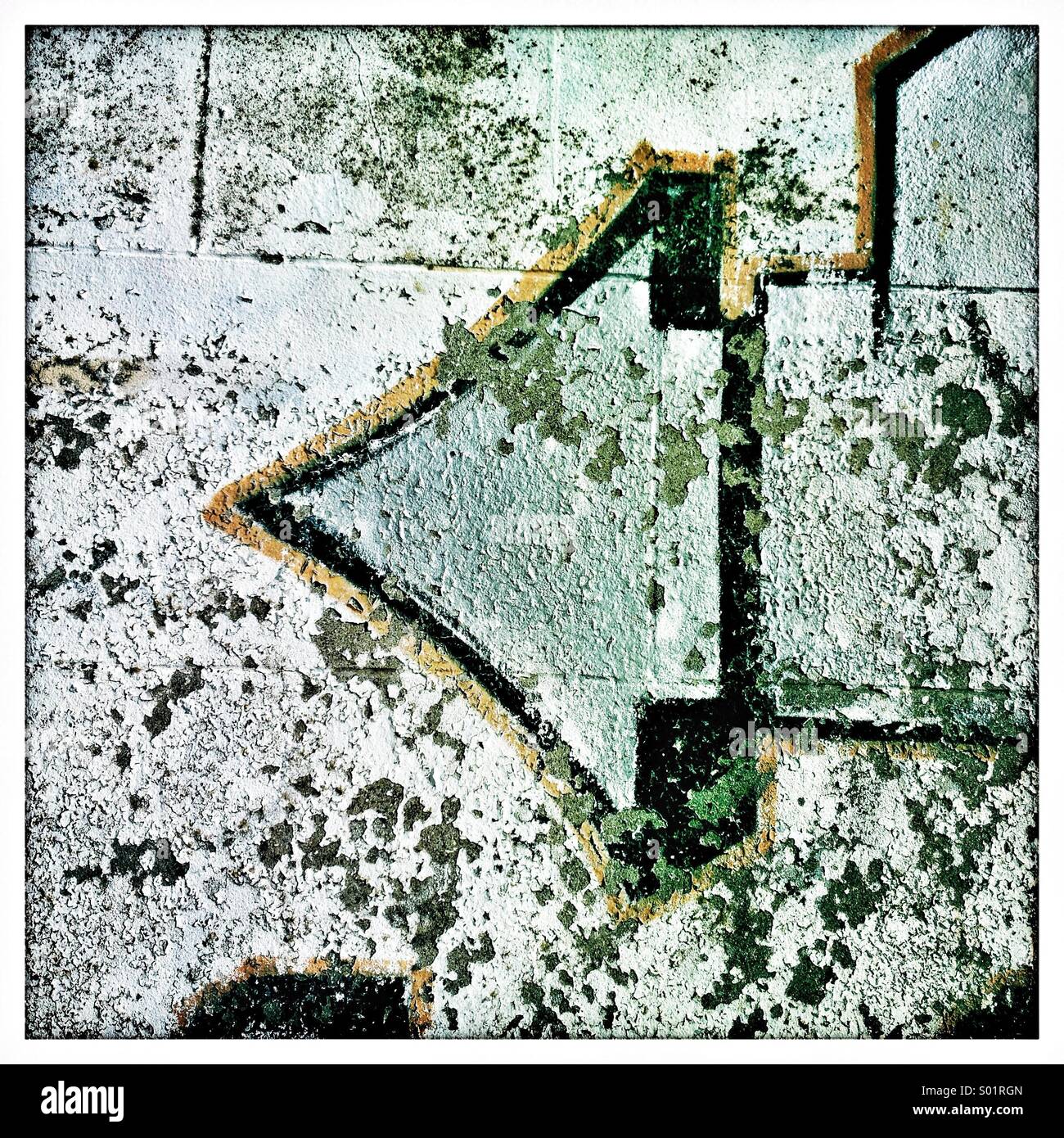 Left arrow - Smartphone Captured Stock Image