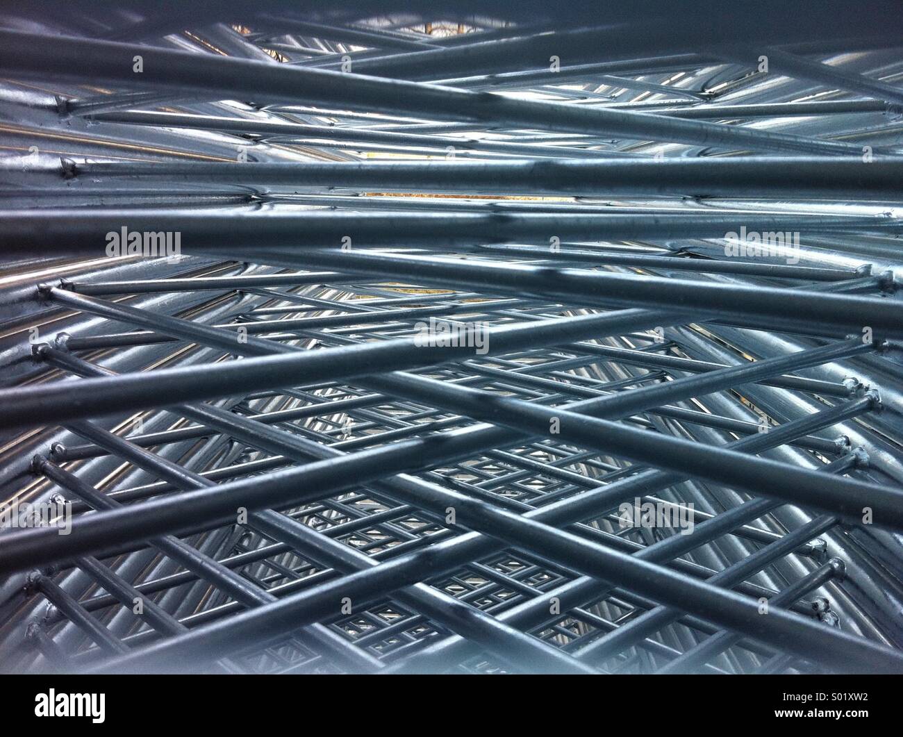 Stack of scaffolding elements - Smartphone Captured Stock Image