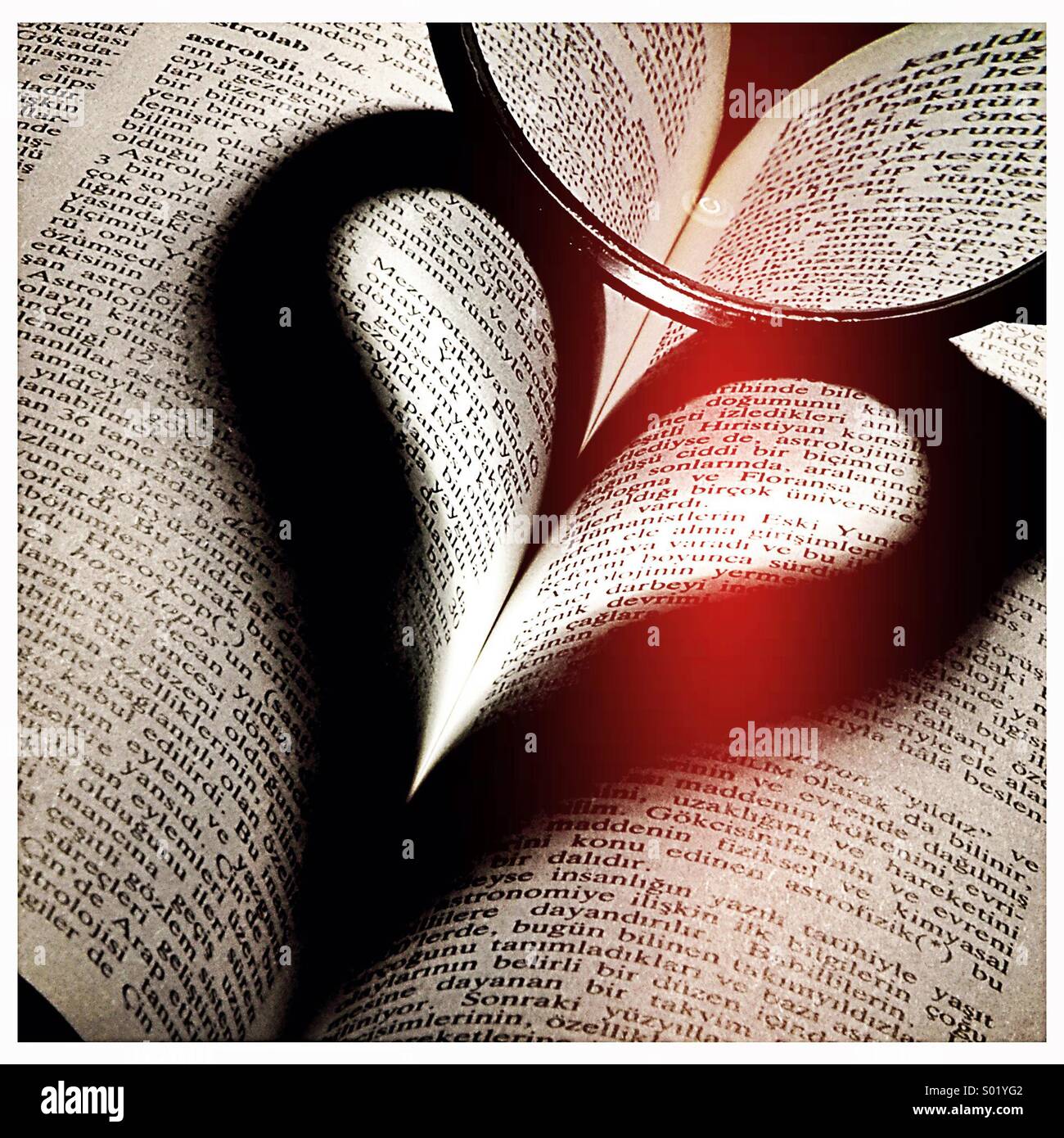 Shadow of heart Stock Photo Alamy